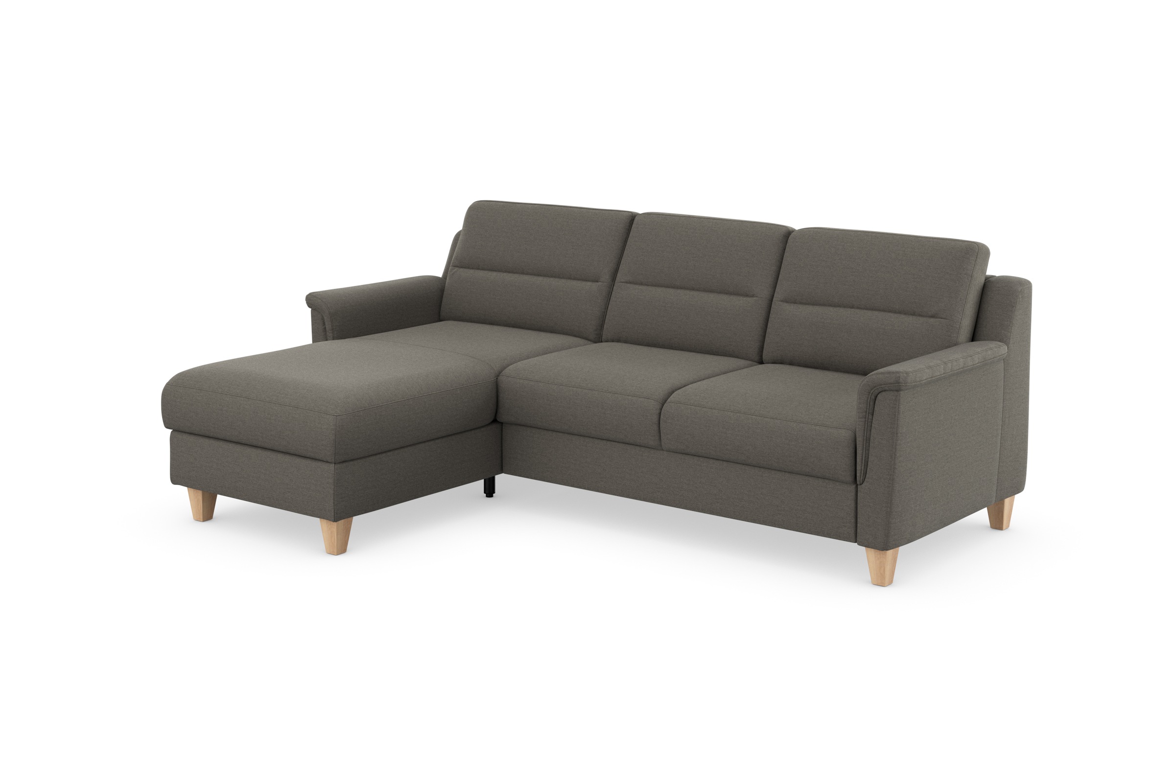 sit&more Ecksofa »Farö L-Form« inklusive Federkern, wahlweise mit Schlaffunktion und Bettkasten