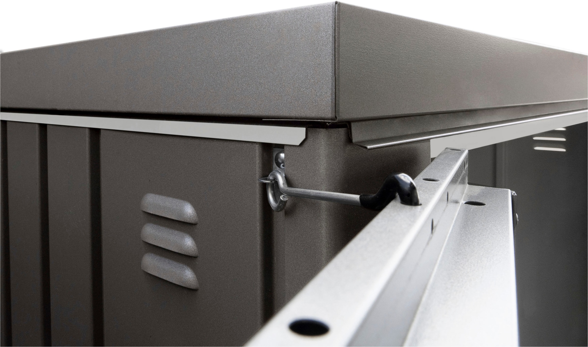 Biohort Garten-Geräteschrank »Gr. 90, verschiedene Farben«, aus Metall mit hohem Nutzwert