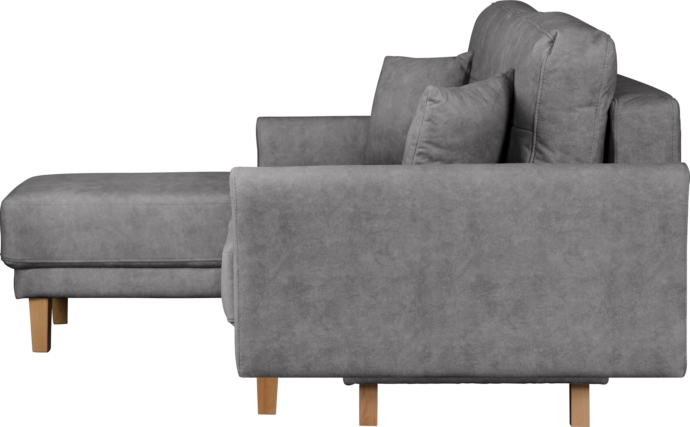 Home affaire Ecksofa »TRIPLO optionale Schlafsofa mit Bettkasten, Maße B/T/H: 234/164/89 cm«, L-Form wahlweise mit Bettfunktion - Liegefläche 132x210 cm