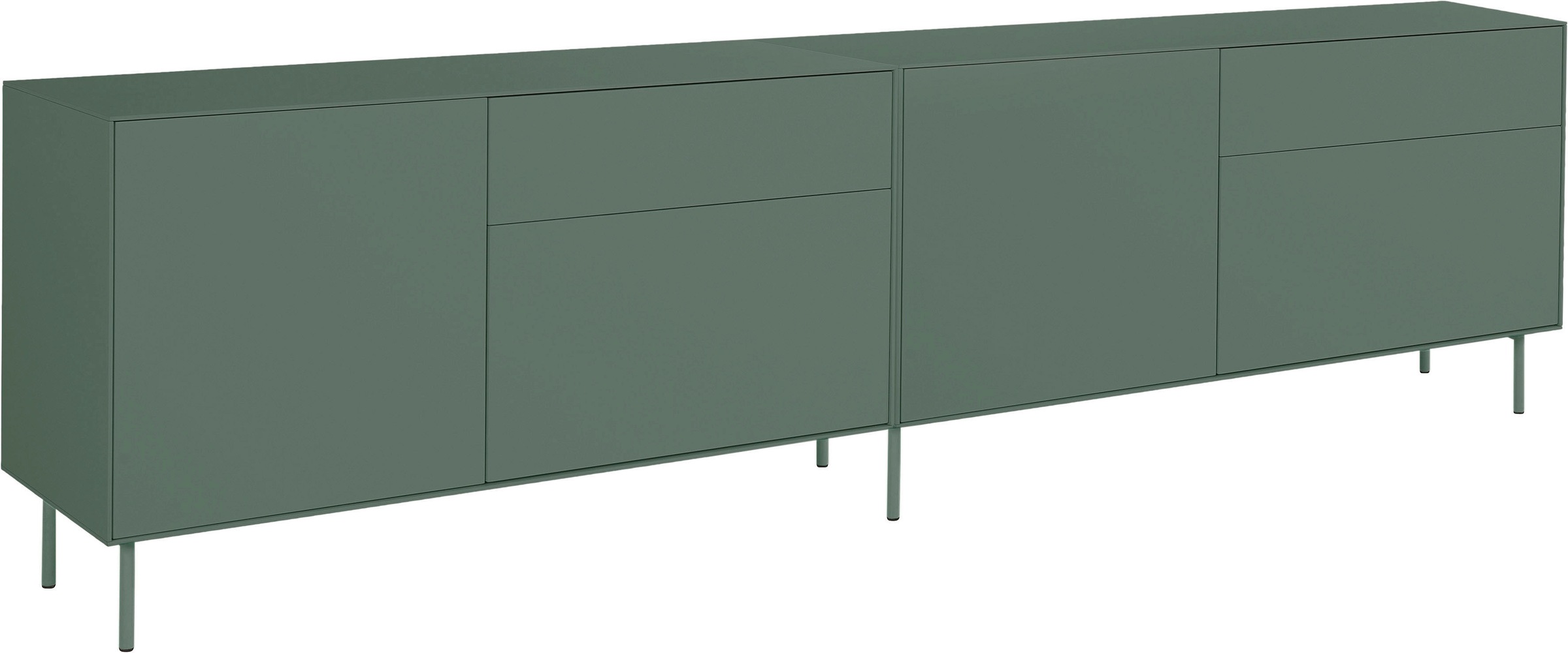 LeGer Home by Lena Gercke Lowboard »Essentials«, (2 St.), Breite: 254cm, MDF lackiert, Push-to-open-Funktion