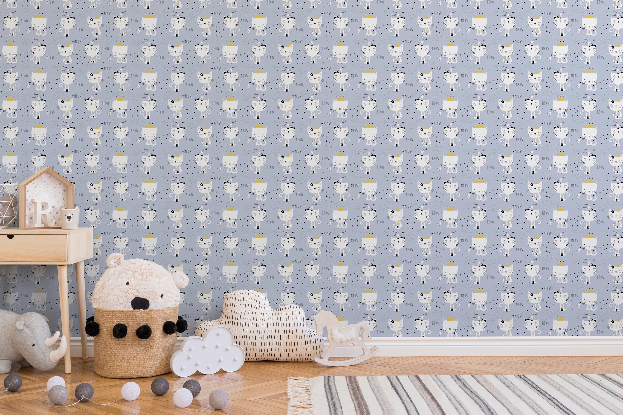 A.S. Création Vliestapete »Little Love«, Motiv-abstrakt-naturalistisch, Kindertapete Tapete Tier Tapeten Kinderzimmer Flur Design Kinderzimmer