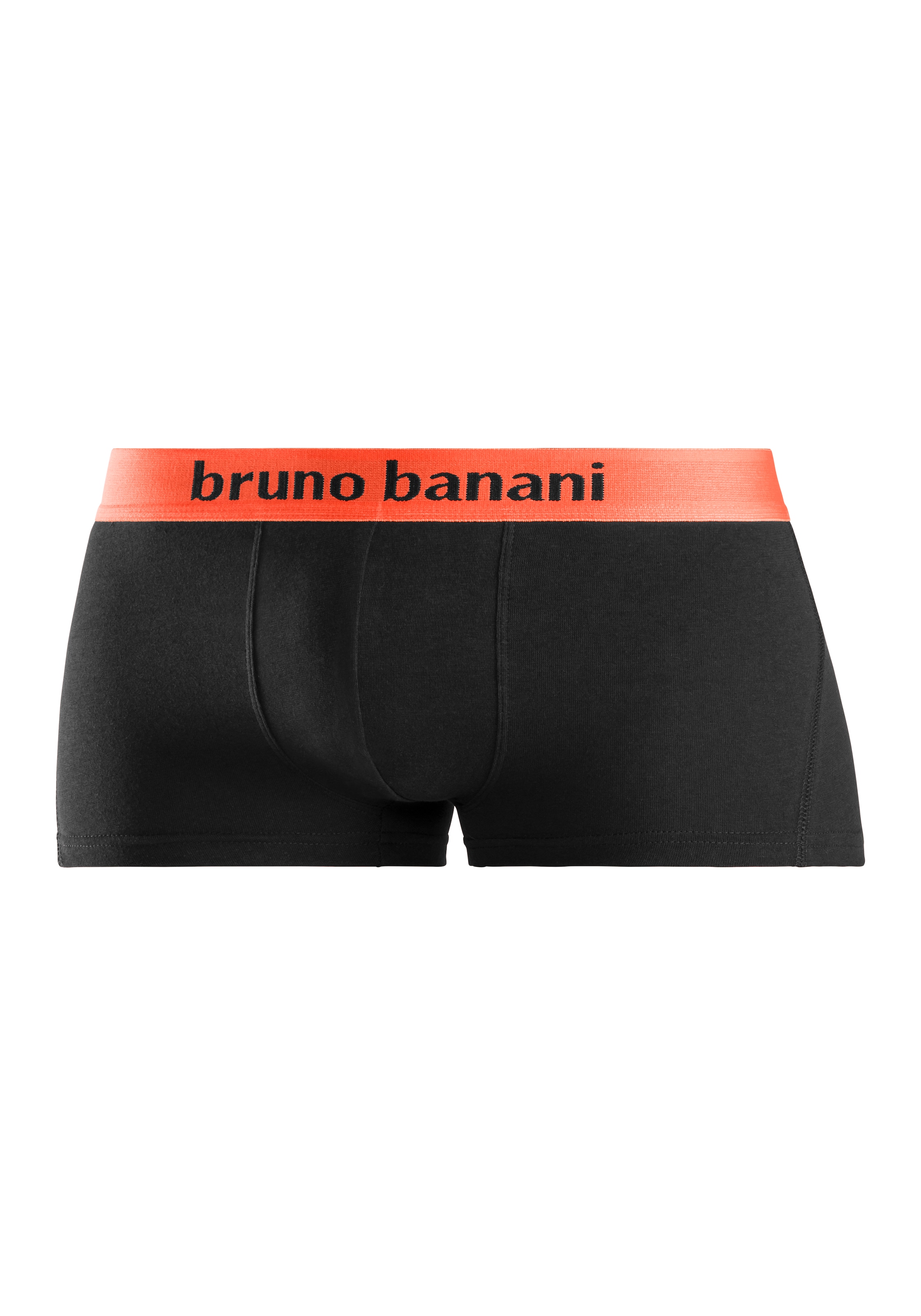 Bruno Banani Boxershorts, (Packung, 4 St.), in Hipster-Form mit Logo Webbund