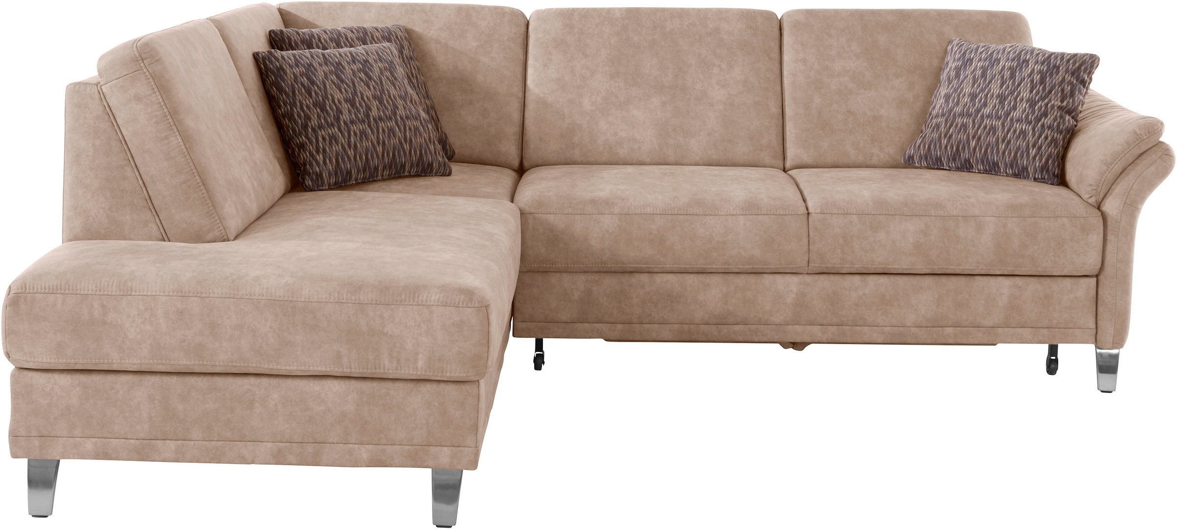 sit&more Ecksofa »Clio L-Form«, wahlweise mit Bettfunktion und Bettkasten, inklusive Federkern