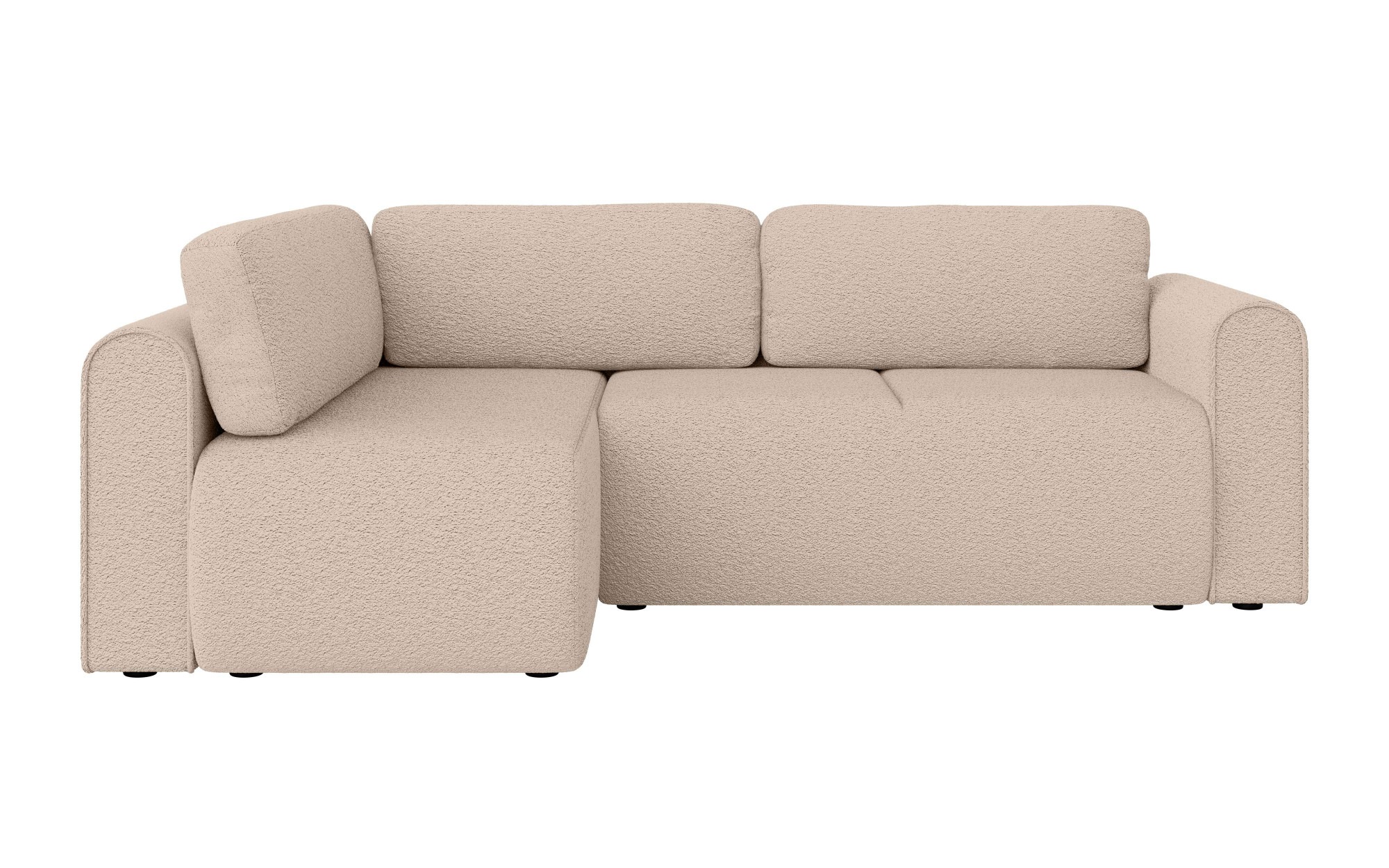 INOSIGN Ecksofa »Zacharia wahlweise Schlafsofa mit Bettkasten, B/T/H 250/166/86 cm«, L-Form mit Wellenunterfederung, Ottomane rechts oder links bestellbar