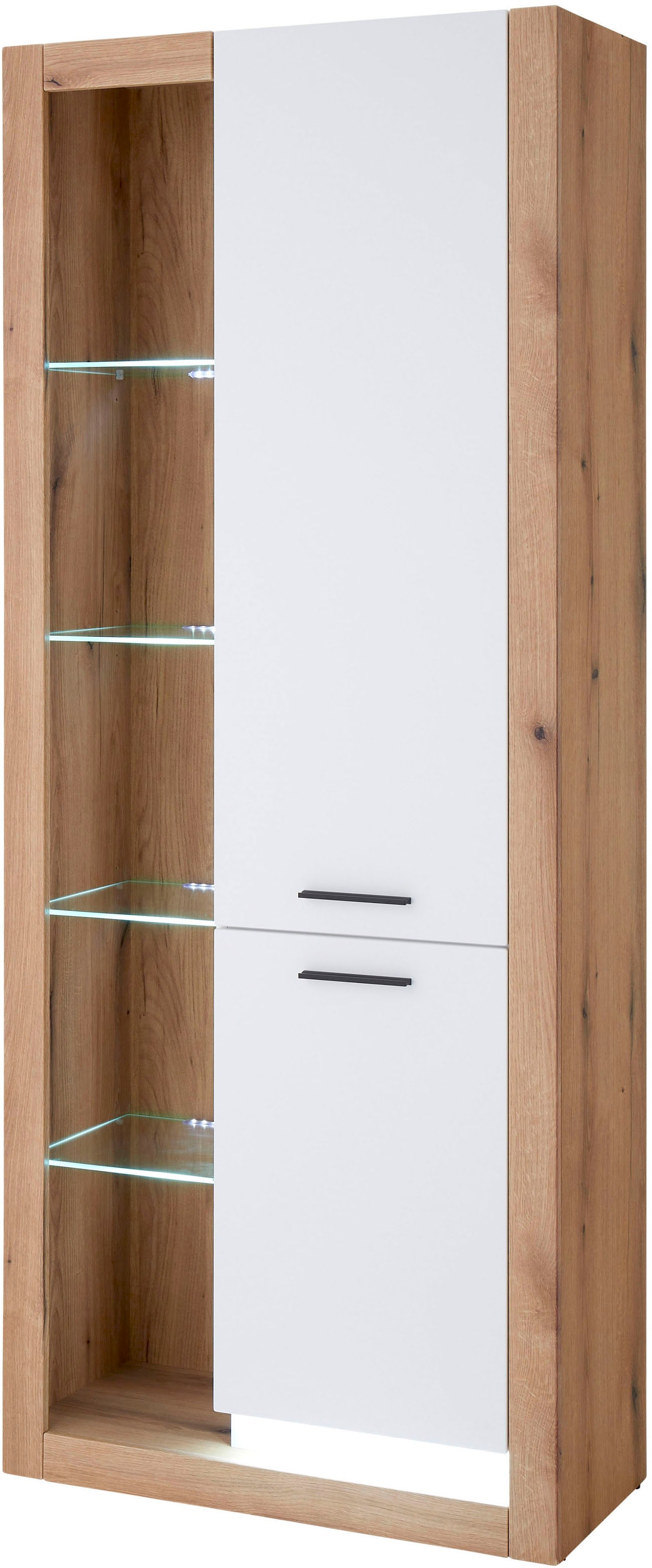 INOSIGN Vitrine »Brixen, Vitrinenschrank in Eiche Dekor, moderne Standvitri günstig online kaufen