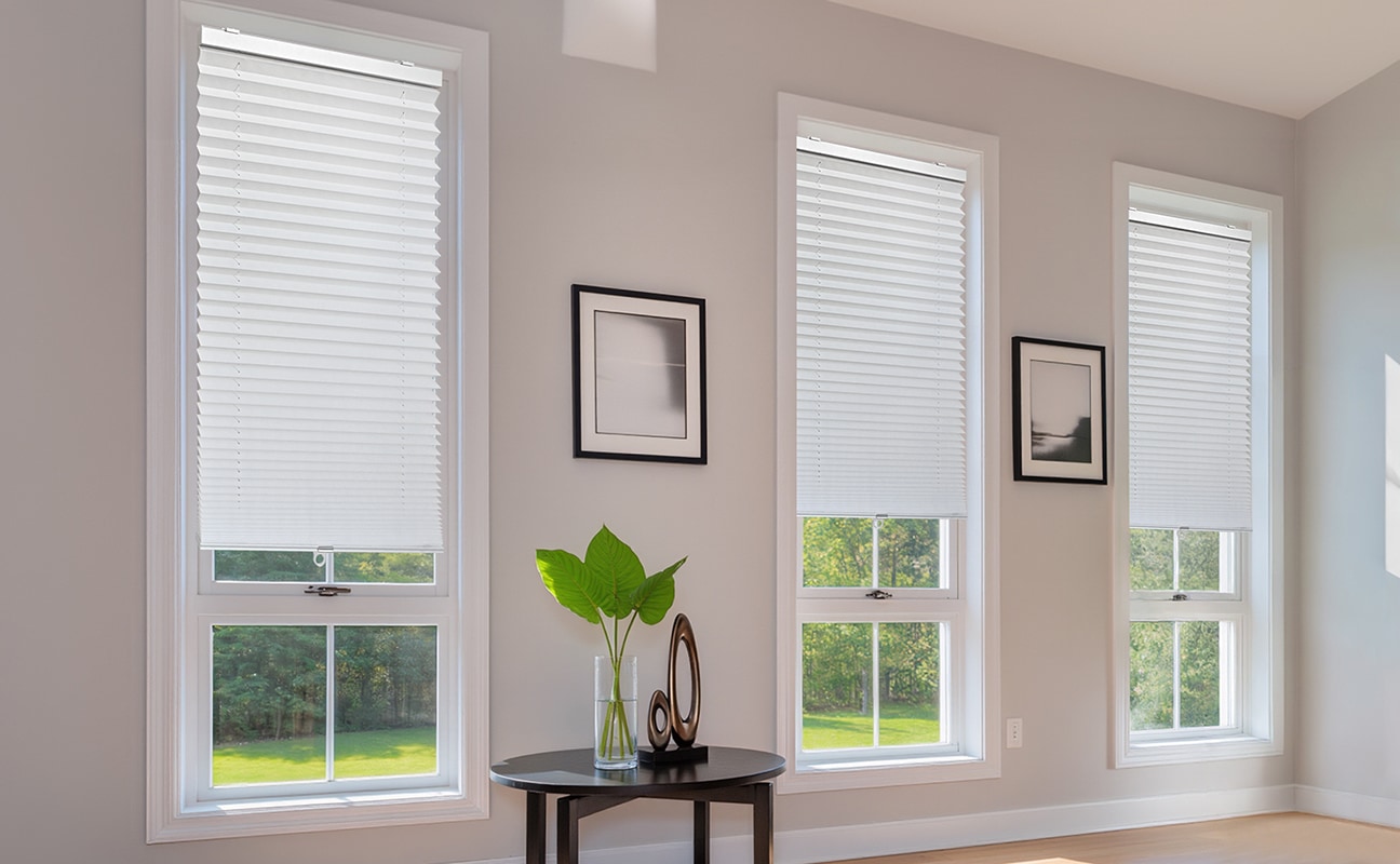 OTTO home Plissee »LORRI« Lichtschutz ohne Bohren freihängend Freihängendes Design ohne störende Schnüre oder Ketten - NEUHEIT!