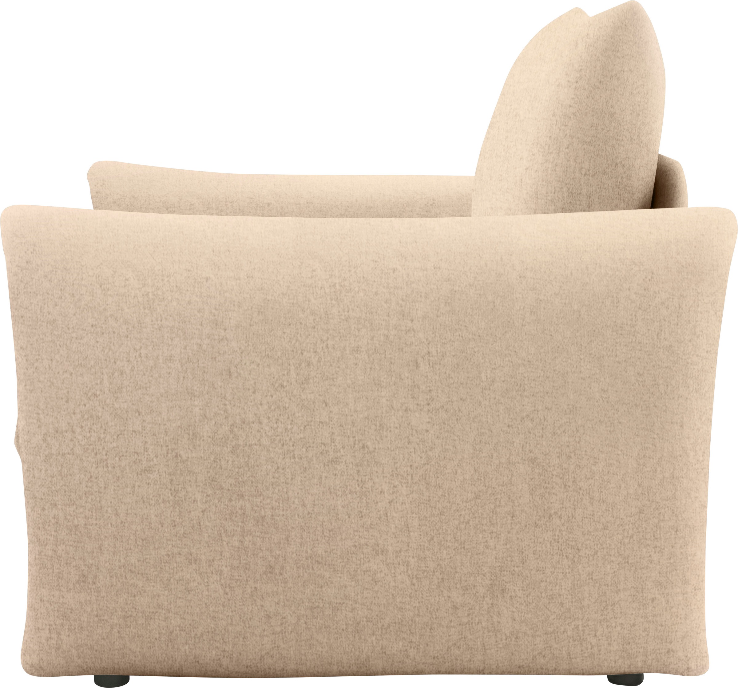 DOMO collection Sessel »700023 wandelbar zum Loungesessel, Relaxliege und Gästebett«, Schlaffunktion, Federkern, stabile Liegefläche ca. 70 x 195 cm