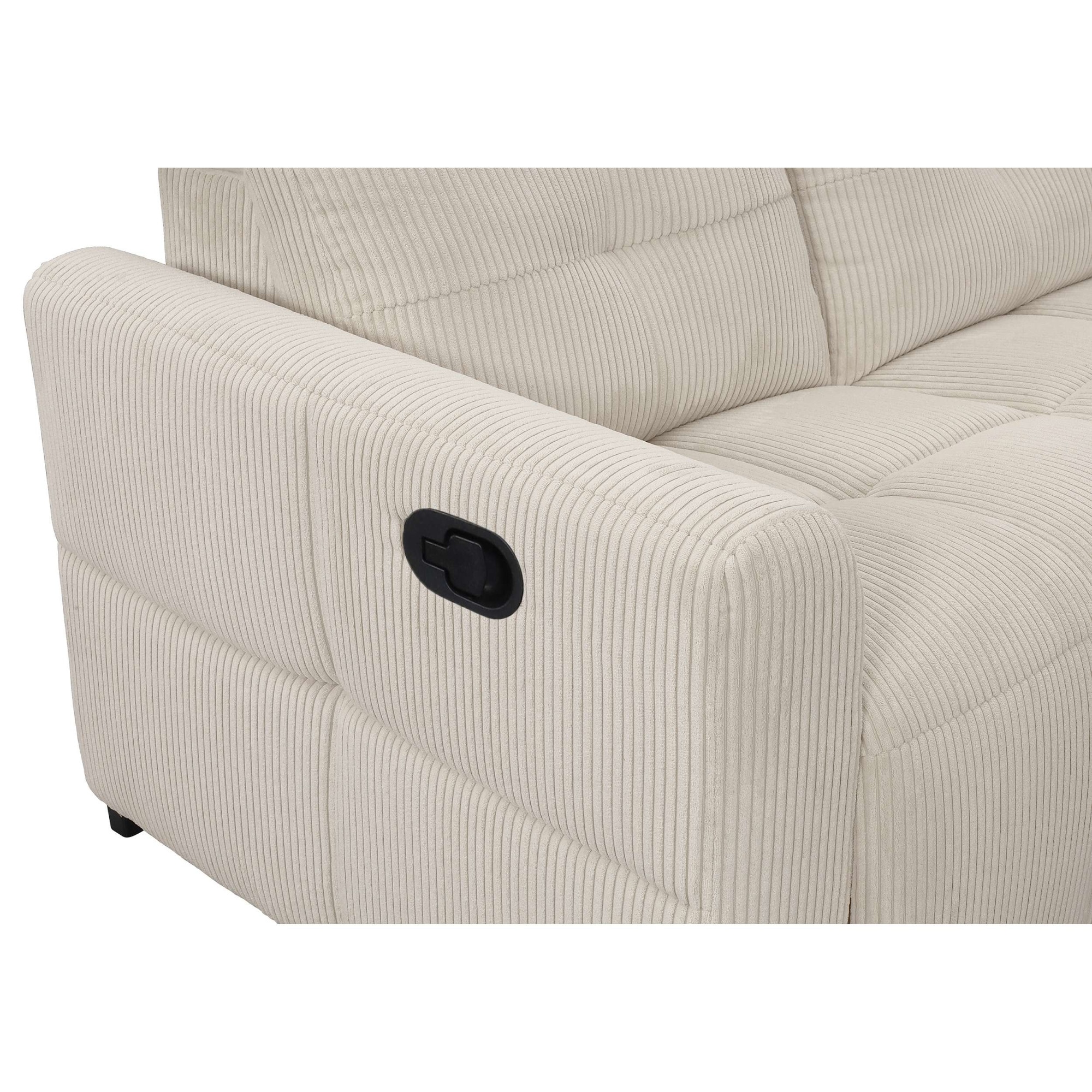 OTTO home 3-Sitzer »CAARLA Cord, Sofa, 224 cm, man. oder elektr. Relaxfunktion (USB-A/C)« mit USB-A und USB-C bei elektrischer Ausführung, Kopfteilverstellung