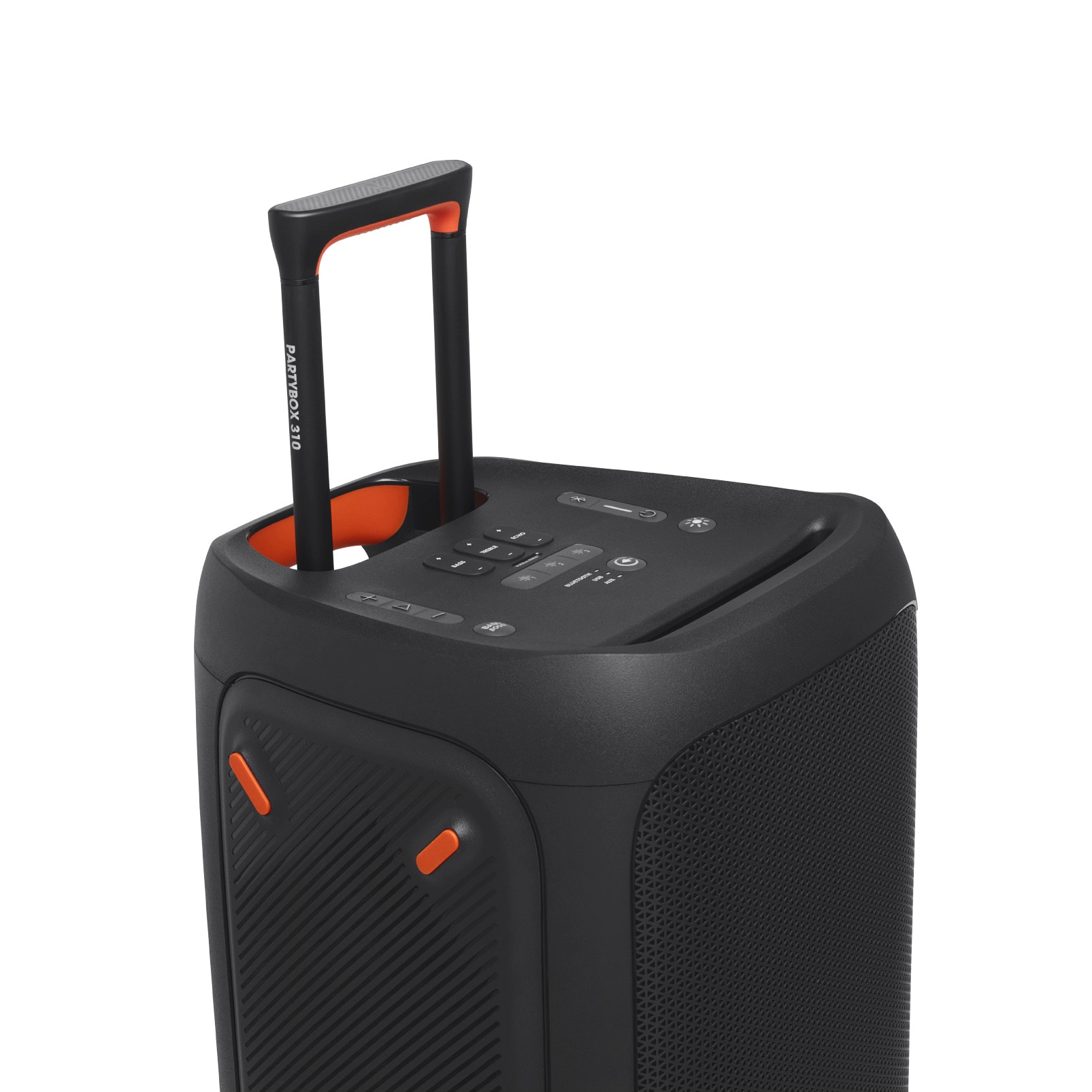JBL Party-Lautsprecher »PartyBox 310« (A2DP Bluetooth | AVRCP Bluetooth | Bluetooth Beleuchtungseffekte | LED Licht (WRGB) 240 W) Spektakuläre Lichteffekten und kraftvoller JBL Signature Sound