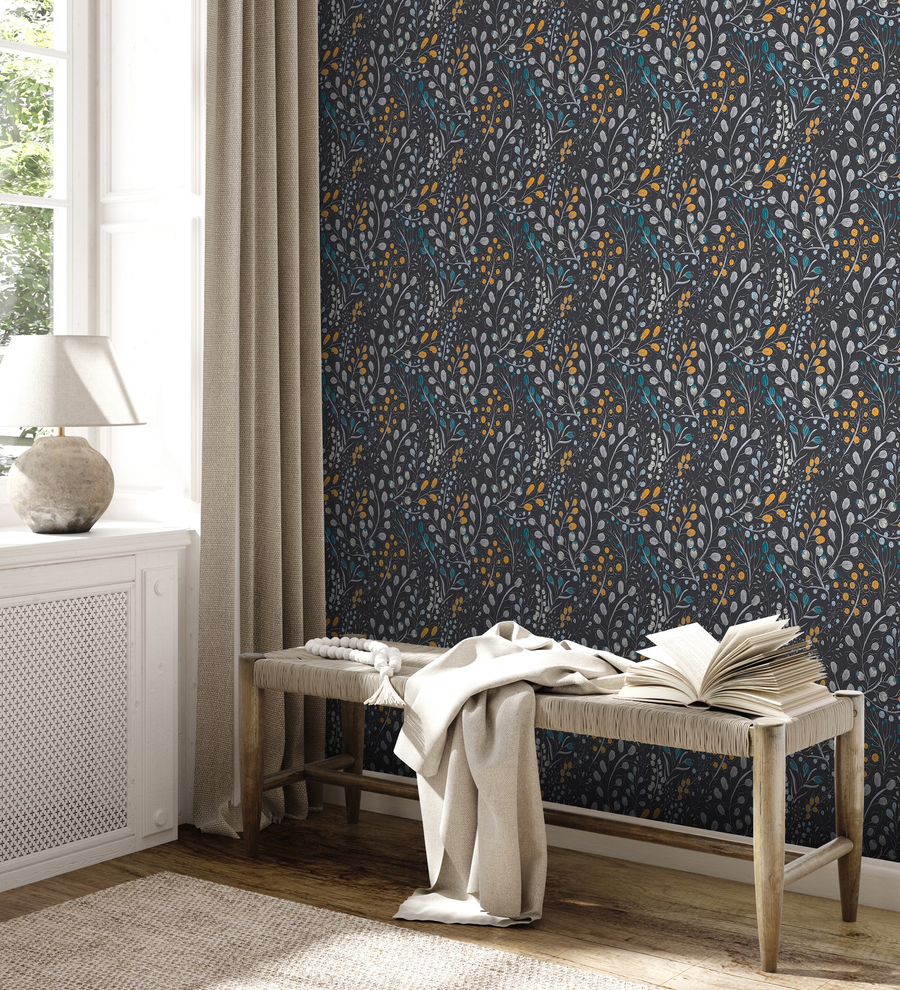 A.S. Création Vliestapete »Attractive 2 Tapete mit Blümchen«, matt-gemustert-neutral, Floral Blumentapete blümchen leicht strukturiert Design Kinderzimmer