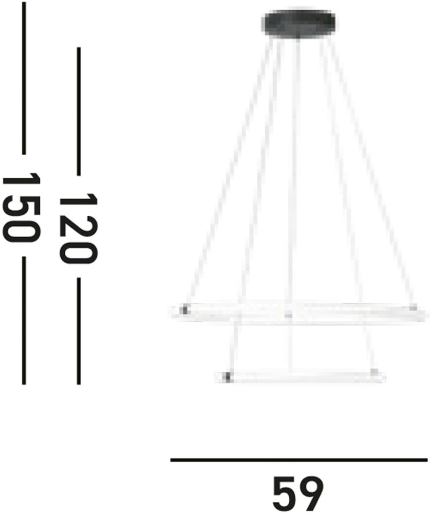 Searchlight LED-Hängeleuchte »Hängeleuchte Revolve, 1-flammig«, 1 flammig, Leuchtmittel LED-Modul | LED fest integriert, Minimalistisches Ambiente