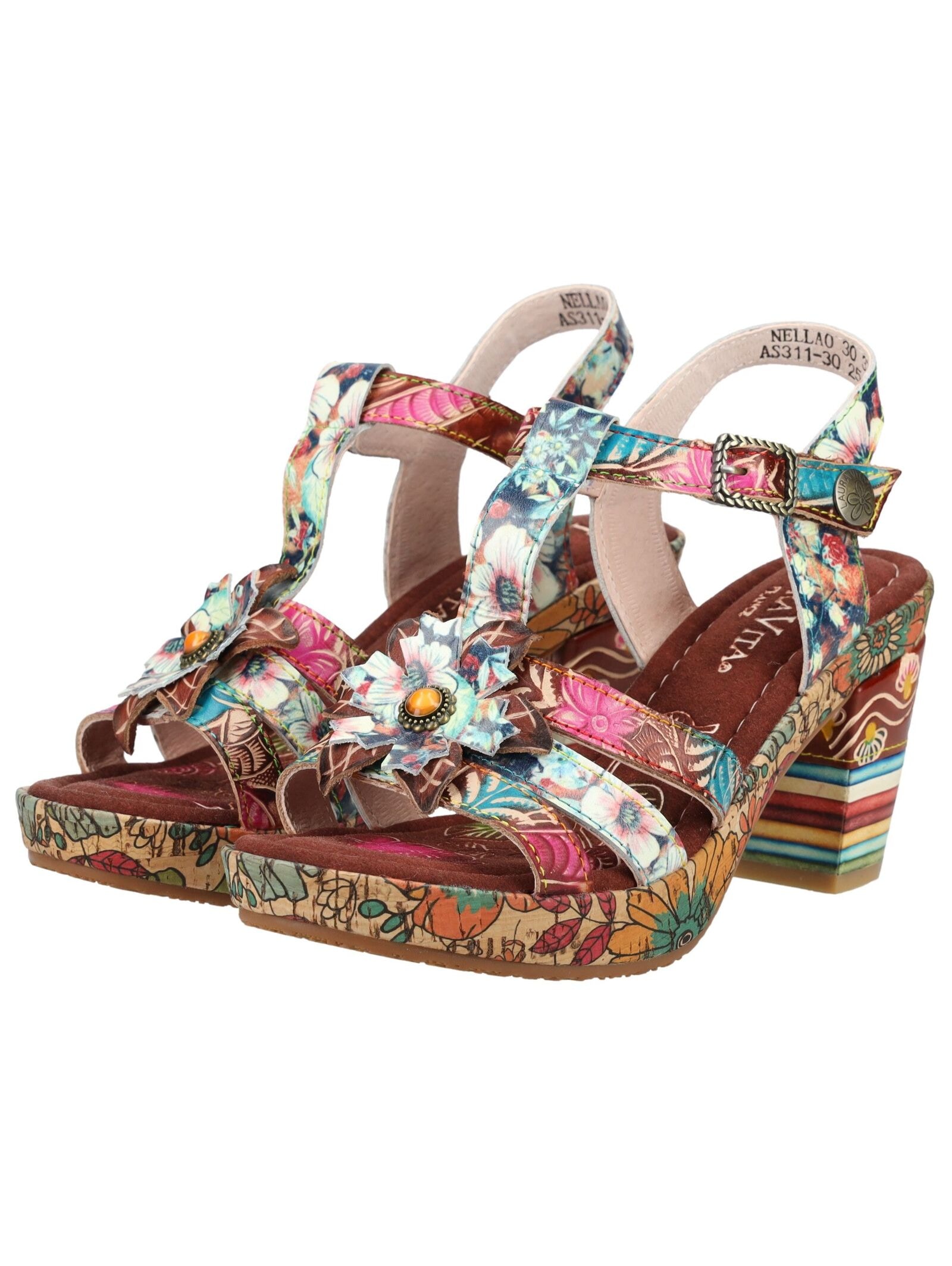 LAURA VITA High-Heel-Sandalette »LAURA VITA Sandalen Leder«