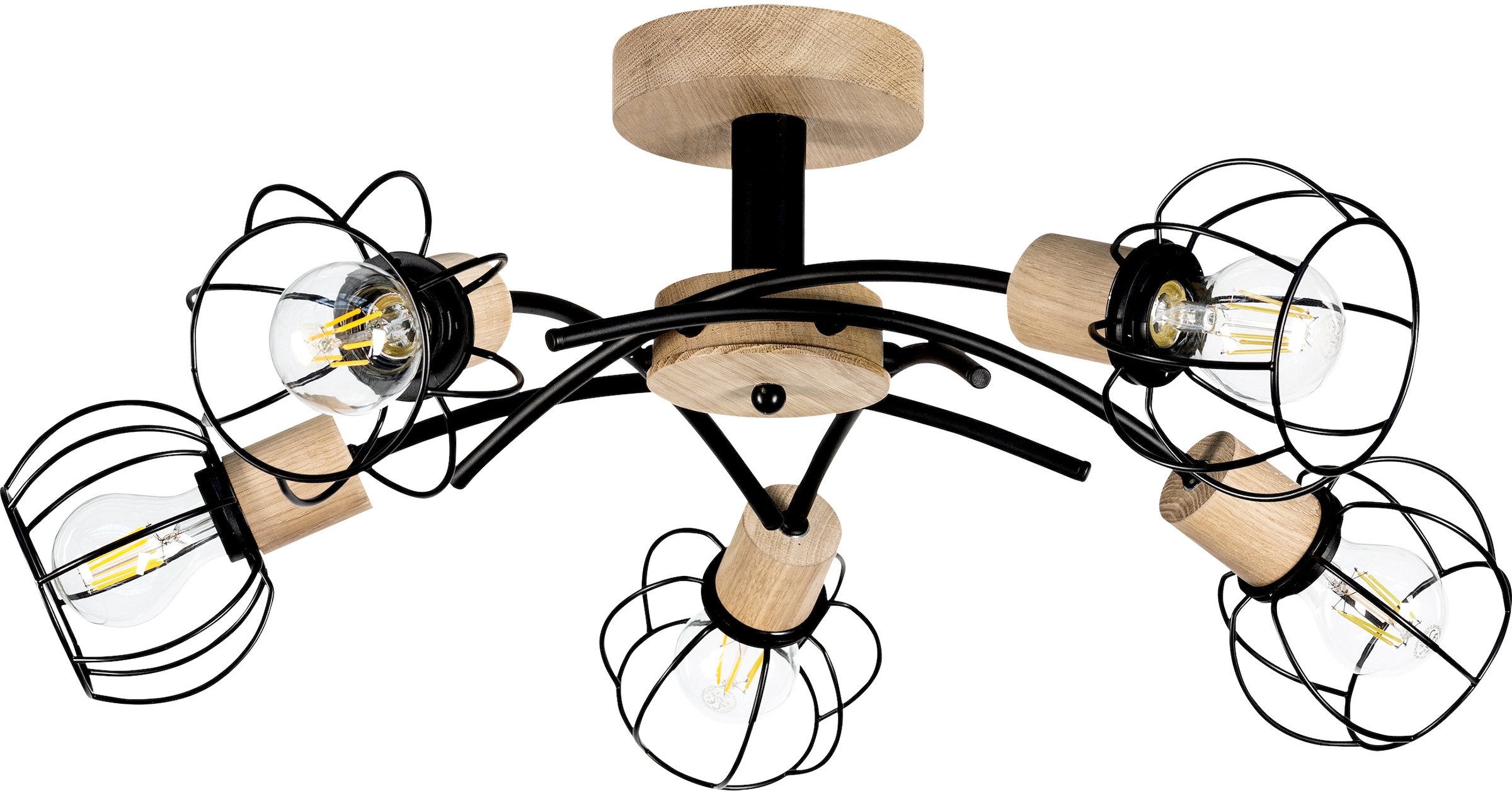 BRITOP LIGHTING Deckenleuchte »Viviane«, 5 flammig, Leuchtmittel E27   ohne günstig online kaufen