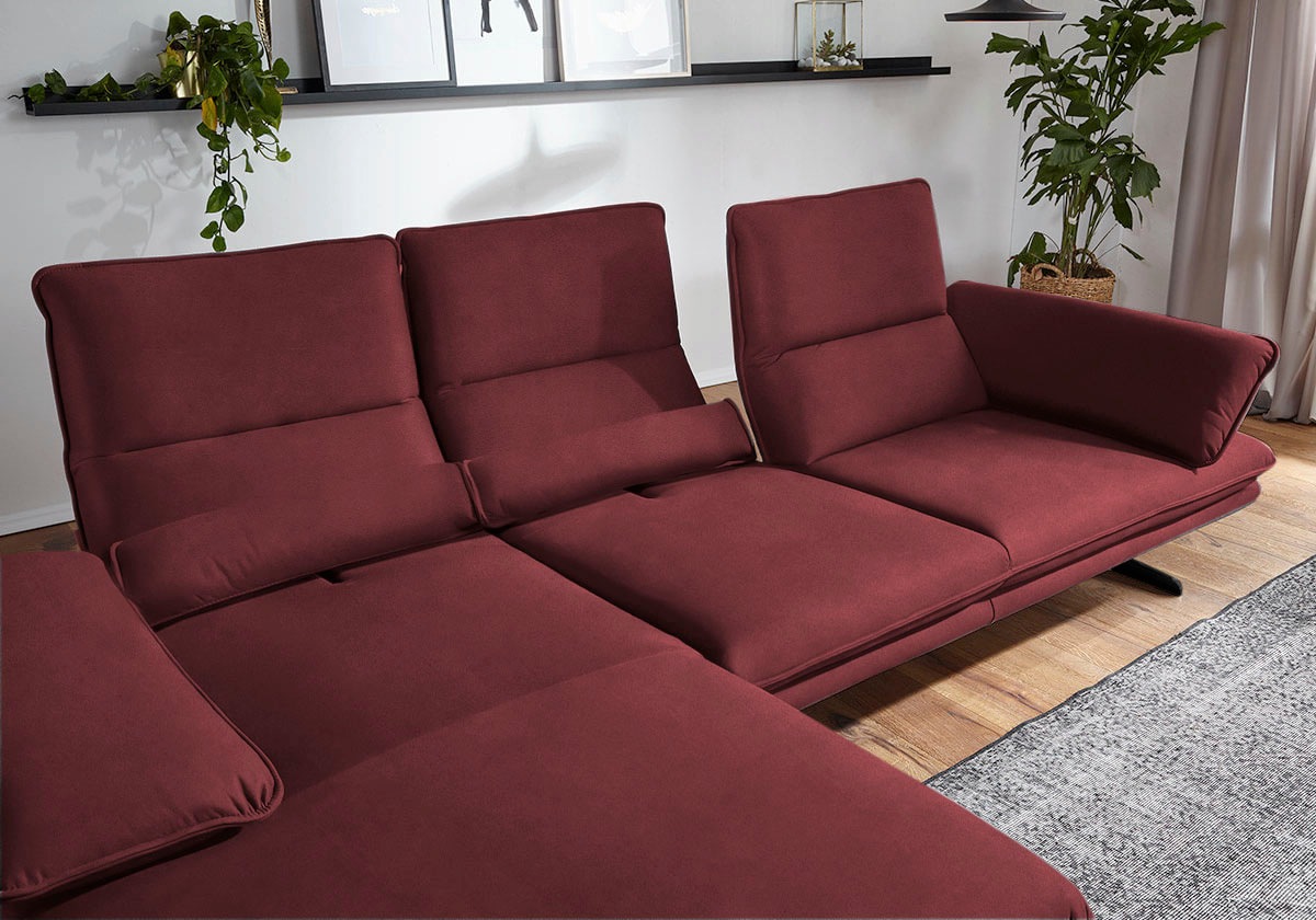 W.SCHILLIG Ecksofa »broadway, Designsofa mit tollem Sitzkomfort« Sitztiefen günstig online kaufen