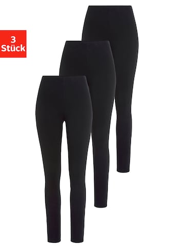 Leggings, (Packung, 3 tlg.), für Sport und Freizeit