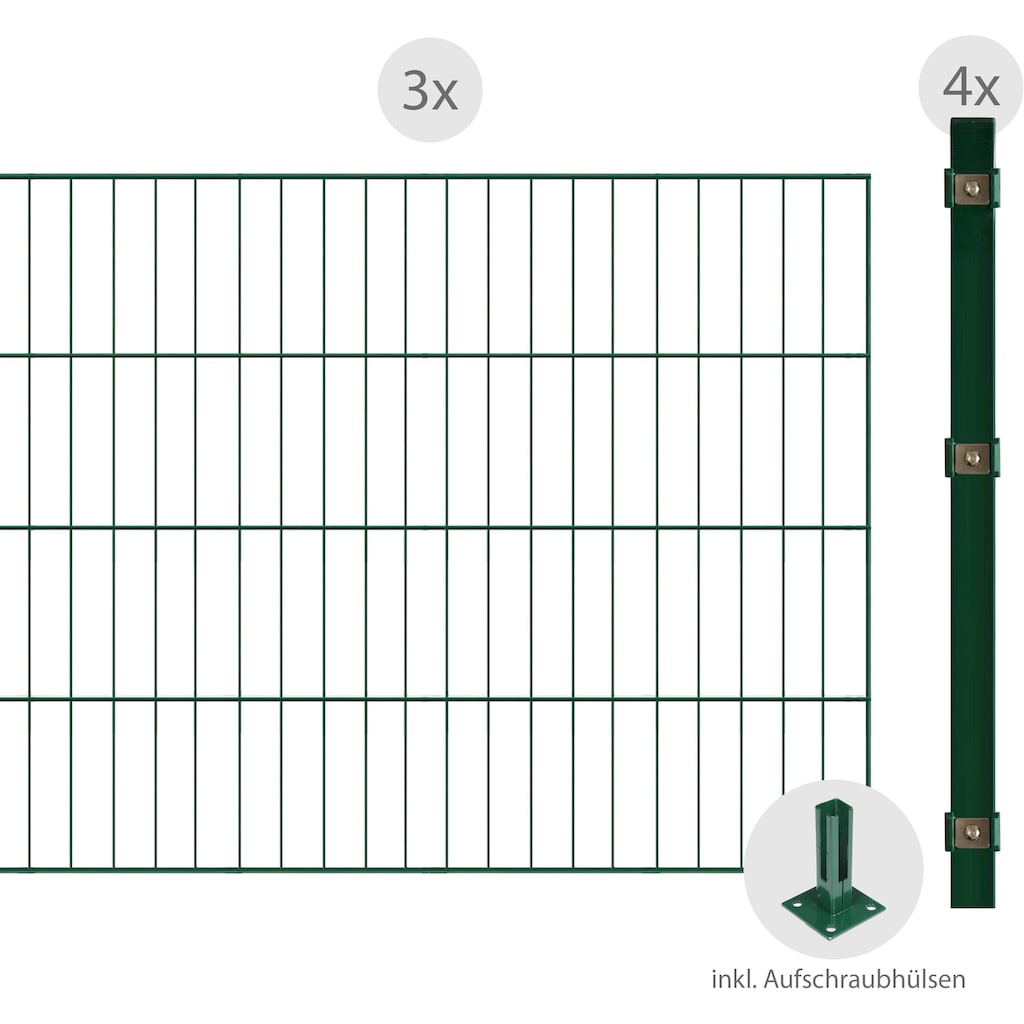 Arvotec Einstabmattenzaun »ESSENTIAL 80 zum Aufschrauben«, Zaunhöhe 80 cm, Zaunlänge 2 - 60 m
