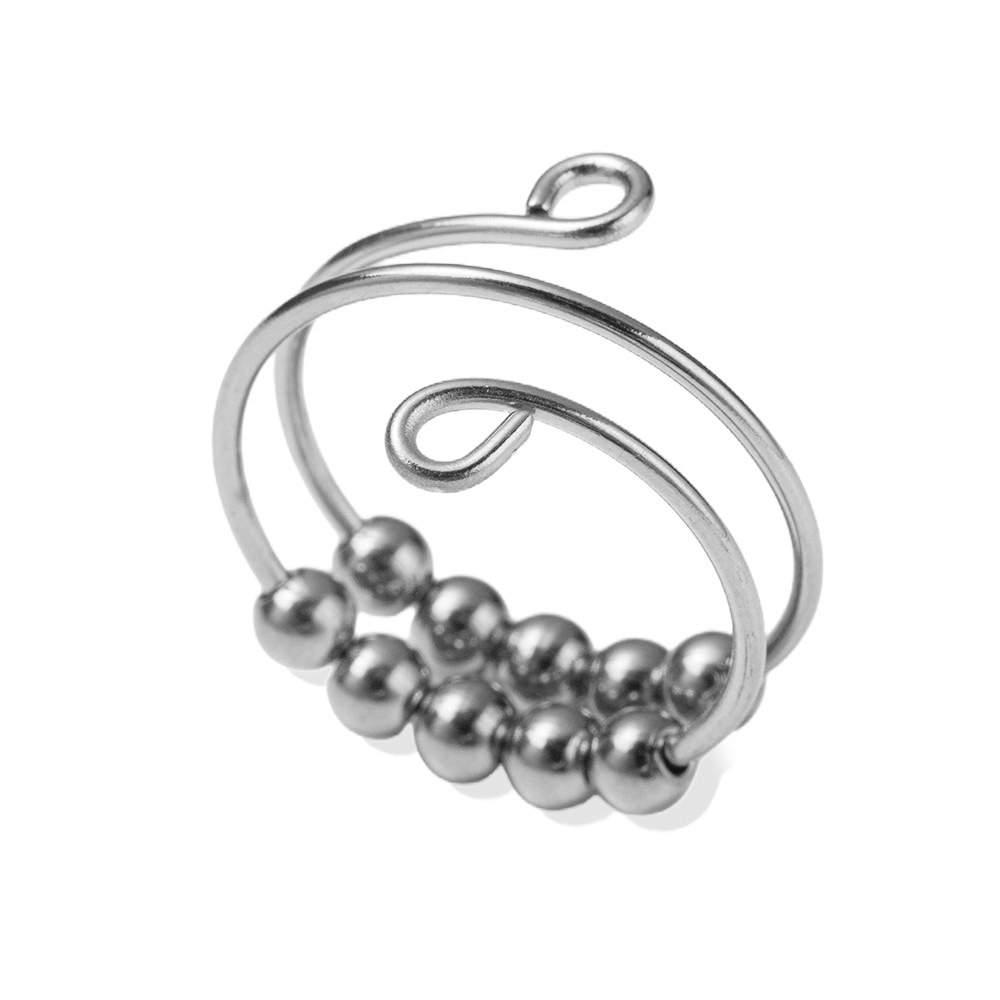 Firetti Fingerring »Schmuck Geschenk Edelstahl Ring Anti-Stress Meditationsring« Made in Germany