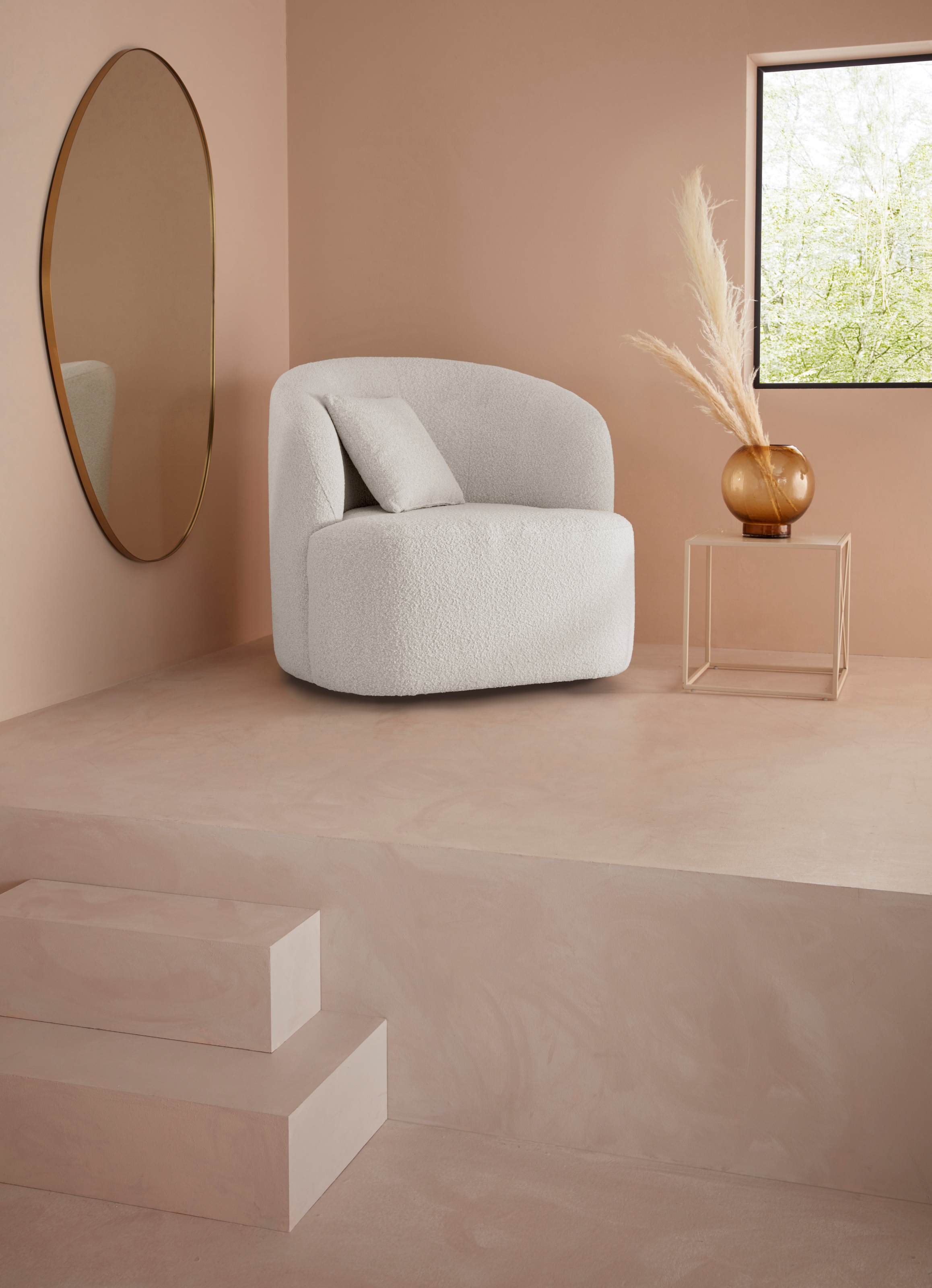 LeGer Home by Lena Gercke Drehsessel »Dilara Sessel« gerundete Rückenlehne günstig online kaufen