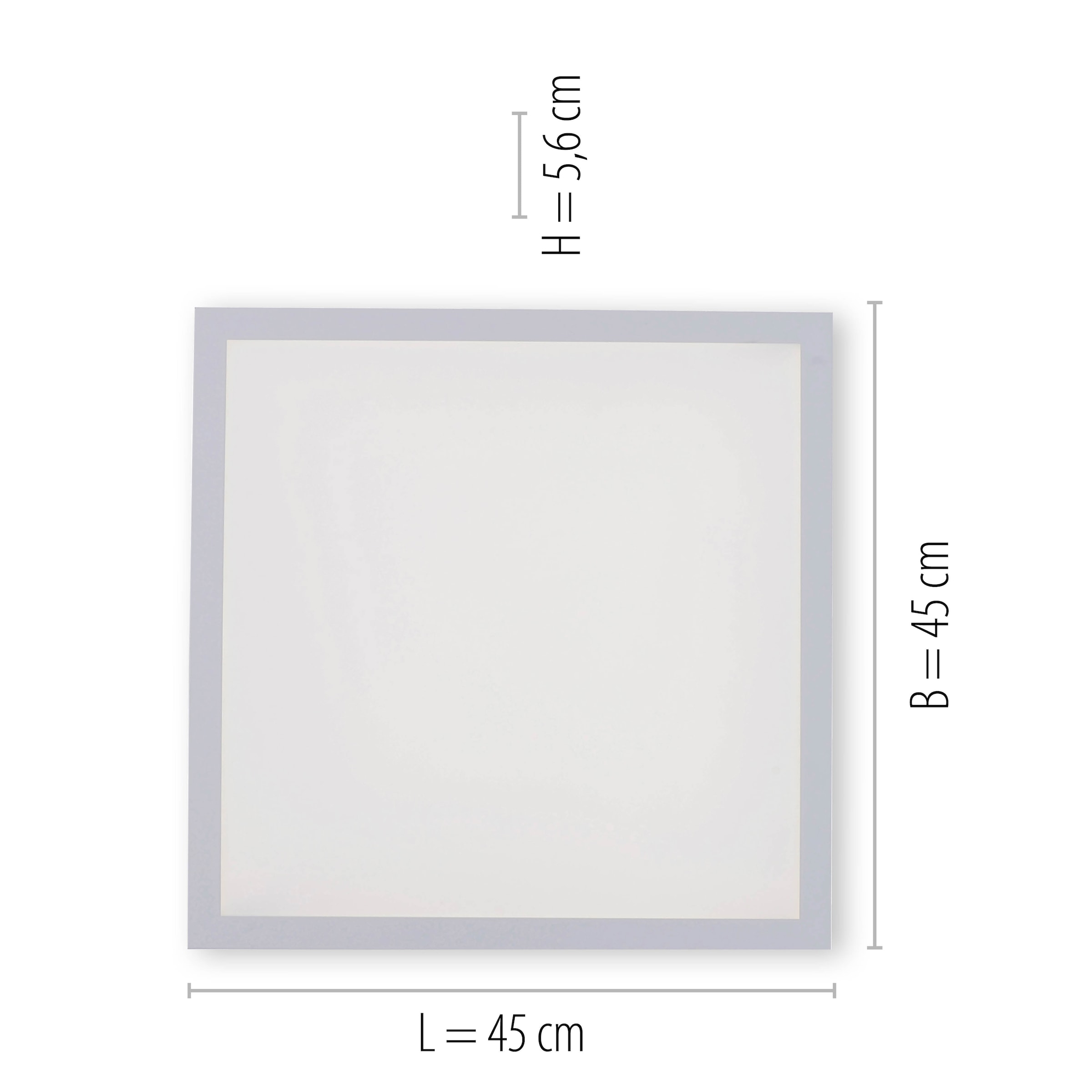 JUST LIGHT Deckenleuchte »Ls-FLAT«, 1 flammig, Leuchtmittel LED-Board | LED fest integriert, RGB+tunable white, Infrarot inkl., Fernbedienung, Smarthome fähig