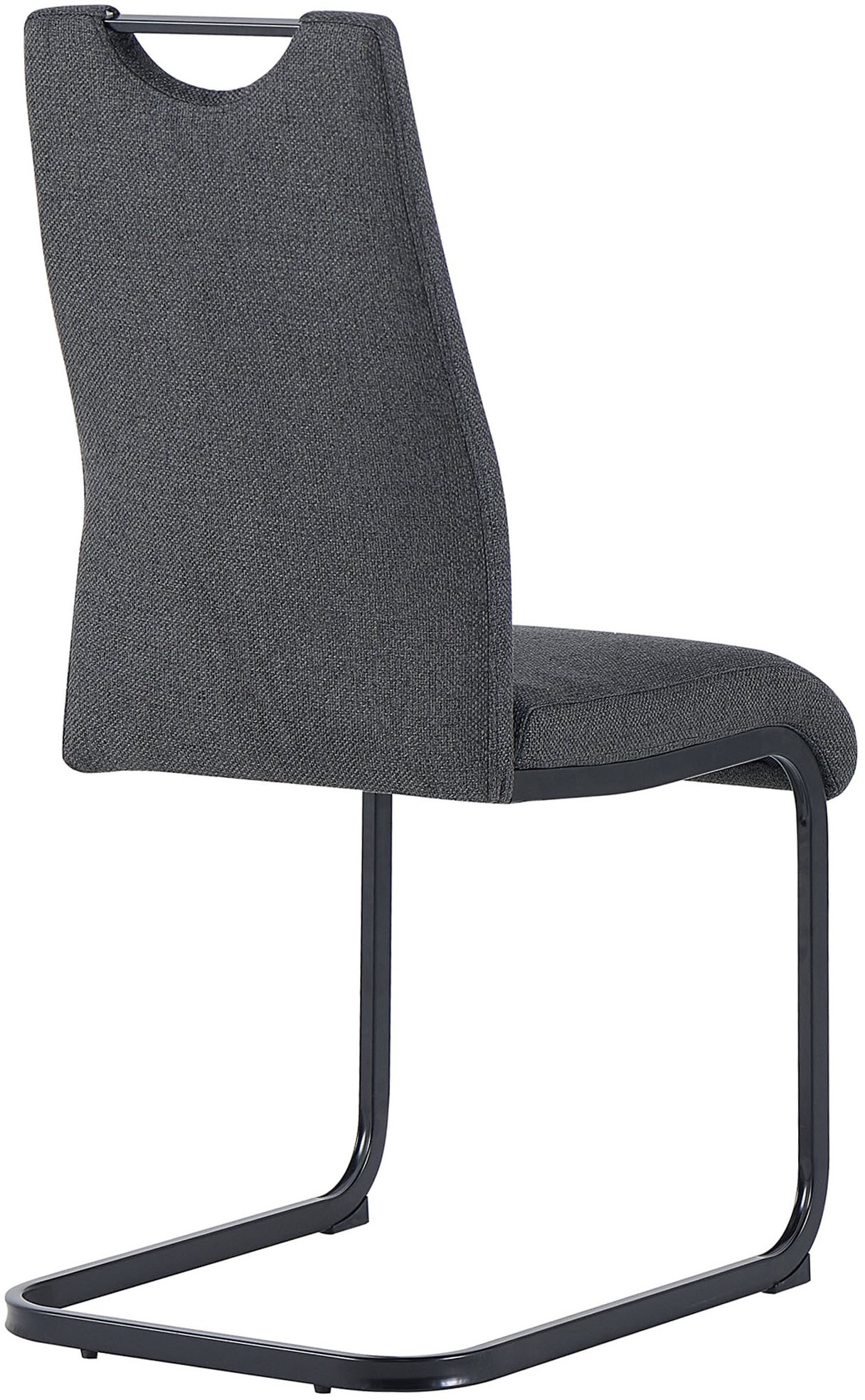 byLIVING Freischwinger »CAPRI« (Set) 2 Stk.Webstoff, bis 110 kg, Schaumstoff, Schwingstuhlgestell, mit Griff