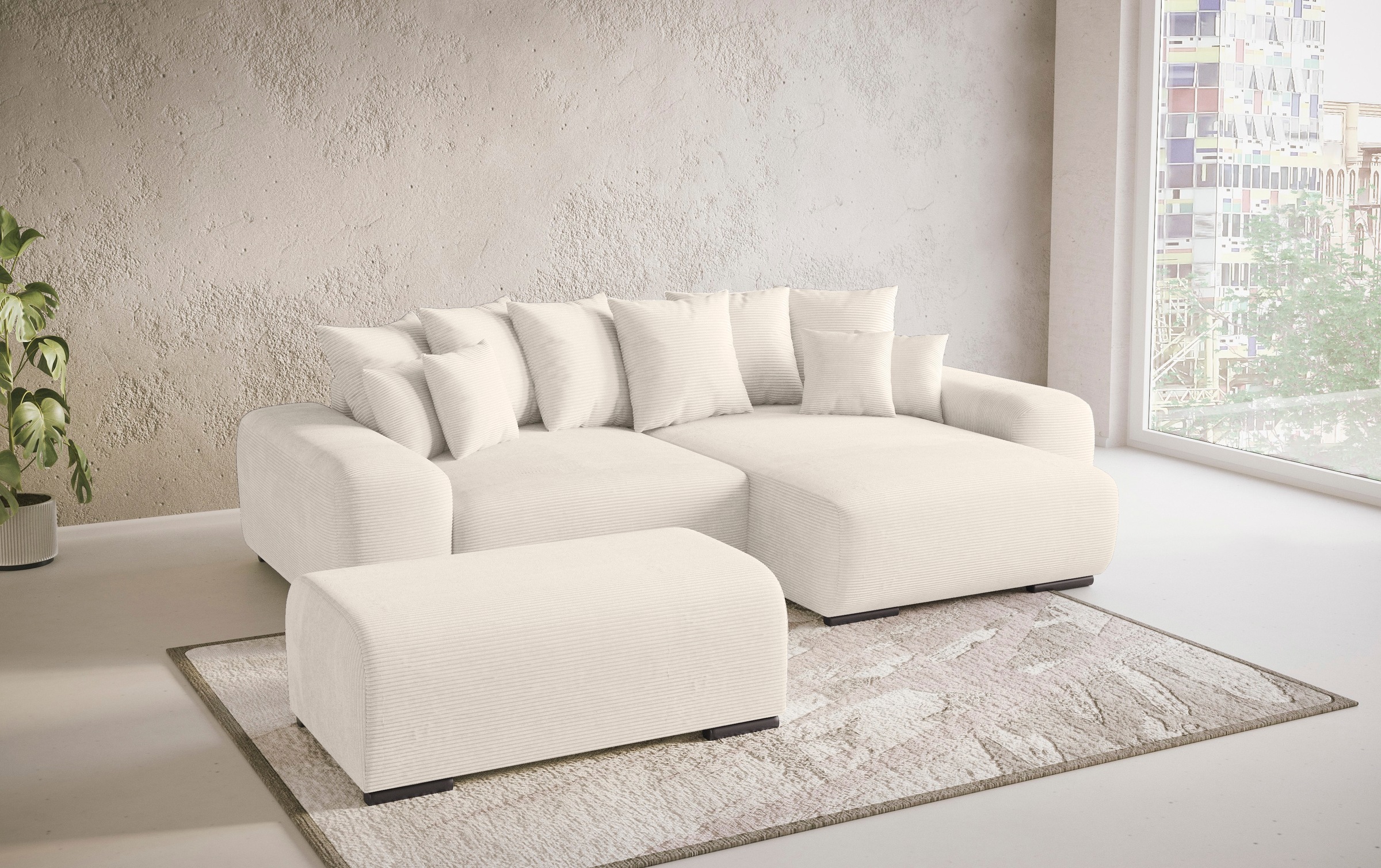 Mr. Couch Hockerbank »Sundance«, Mit DuraSpring-Taschenfederkern bis 140 kg günstig online kaufen
