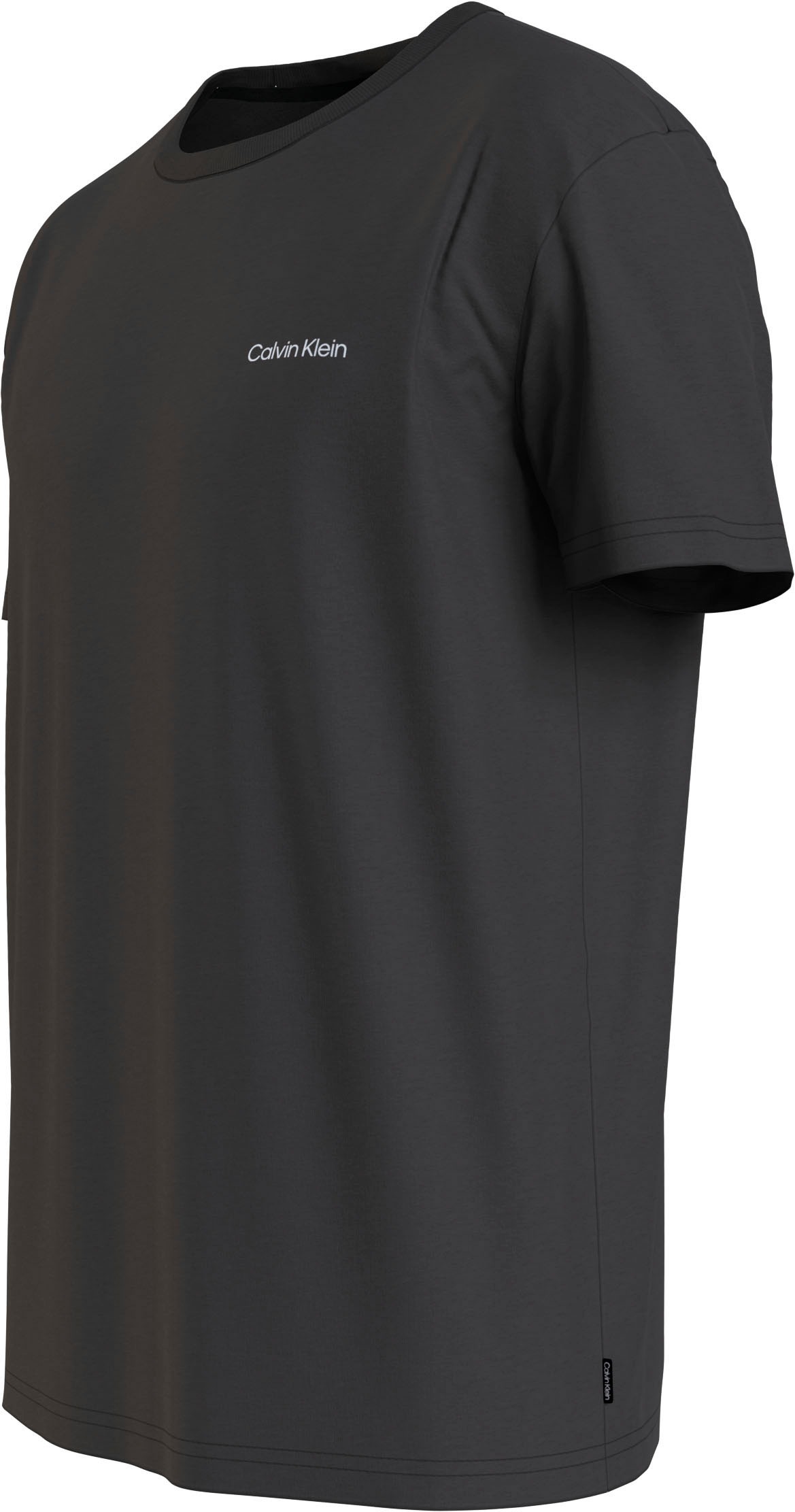 Calvin Klein T-Shirt »Micro Logo«, aus dickem Winterjersey, mit Logoprint
