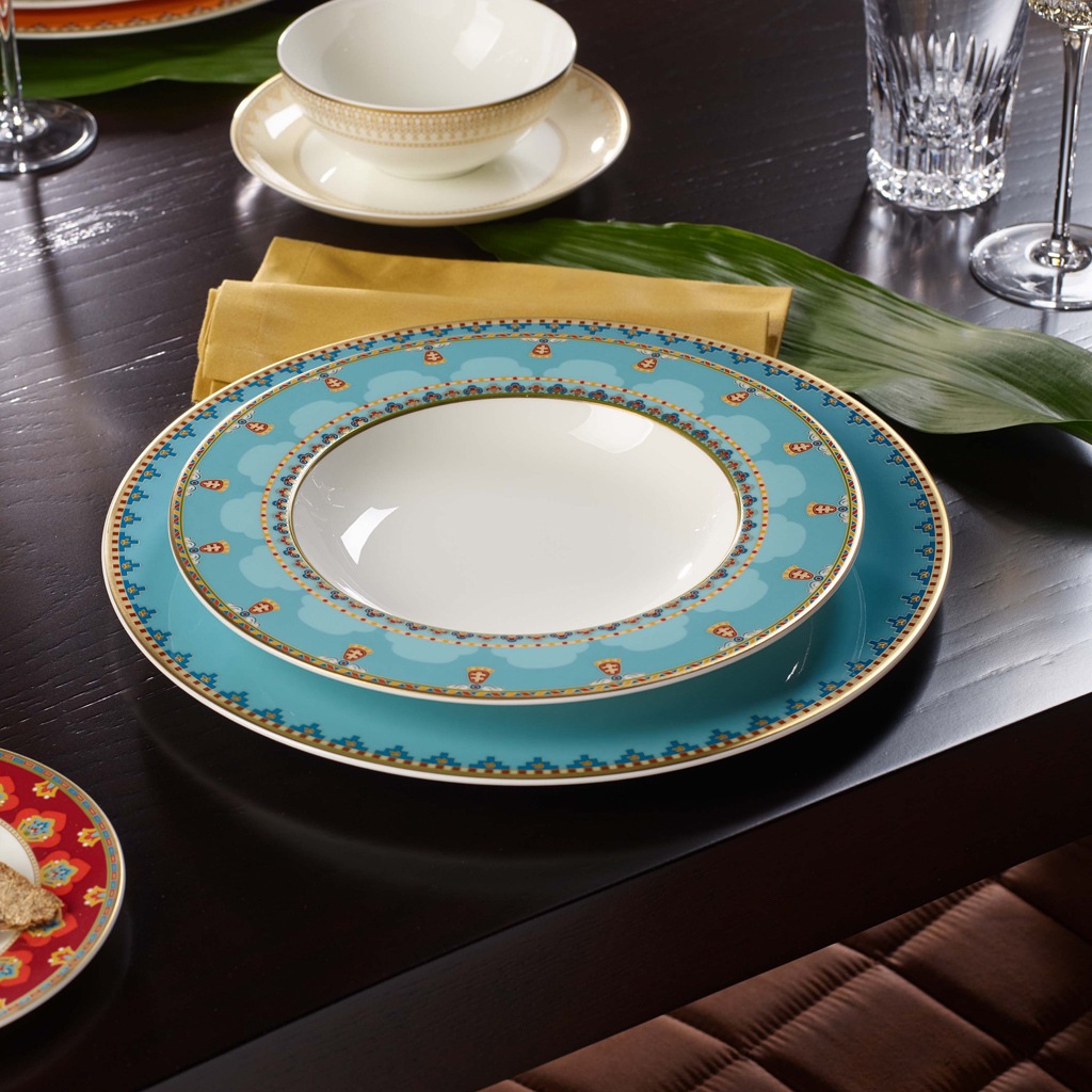Villeroy & Boch Suppenteller »Suppenteller Samarkand Aquamarin ø 24,8 cm 6e günstig online kaufen