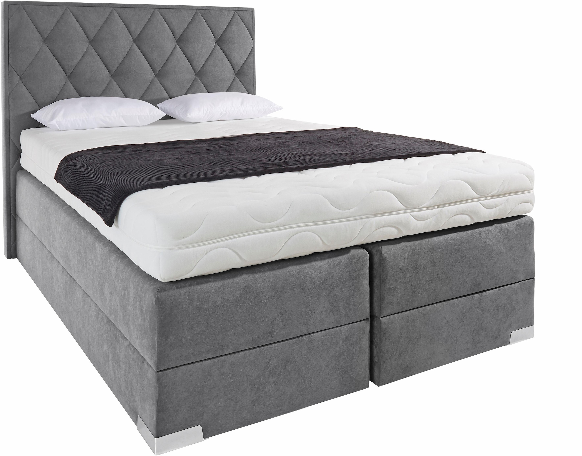 Westfalia Schlafkomfort Boxspringbett, mit Knöpfen in Kristalloptik, wahlwe günstig online kaufen