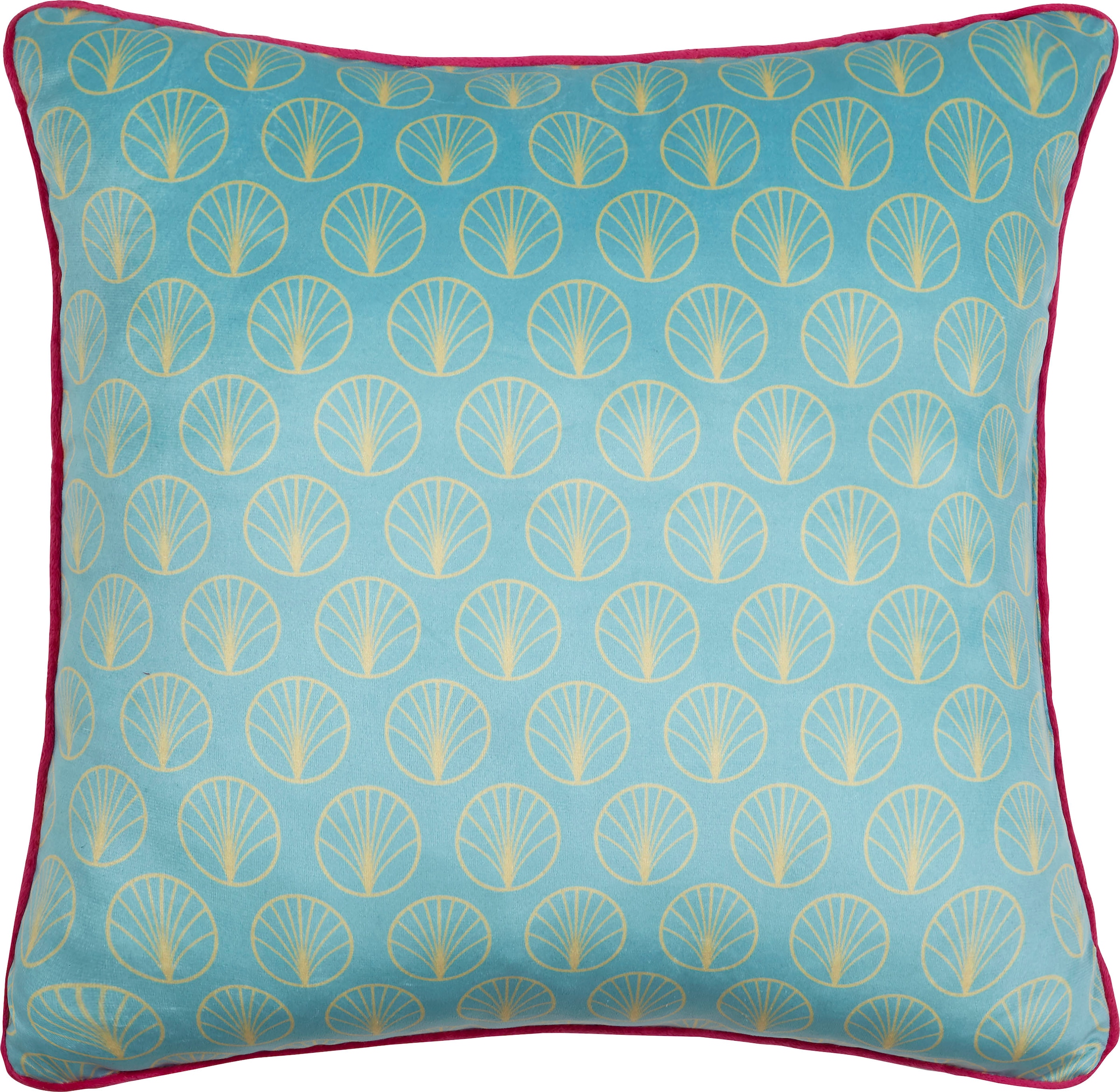 hip Dekokissen »Ofelia«, Mit Füllung, 1 Stück, Biese, 30x60, Wendeoptik, Weich, Papagei, Blau