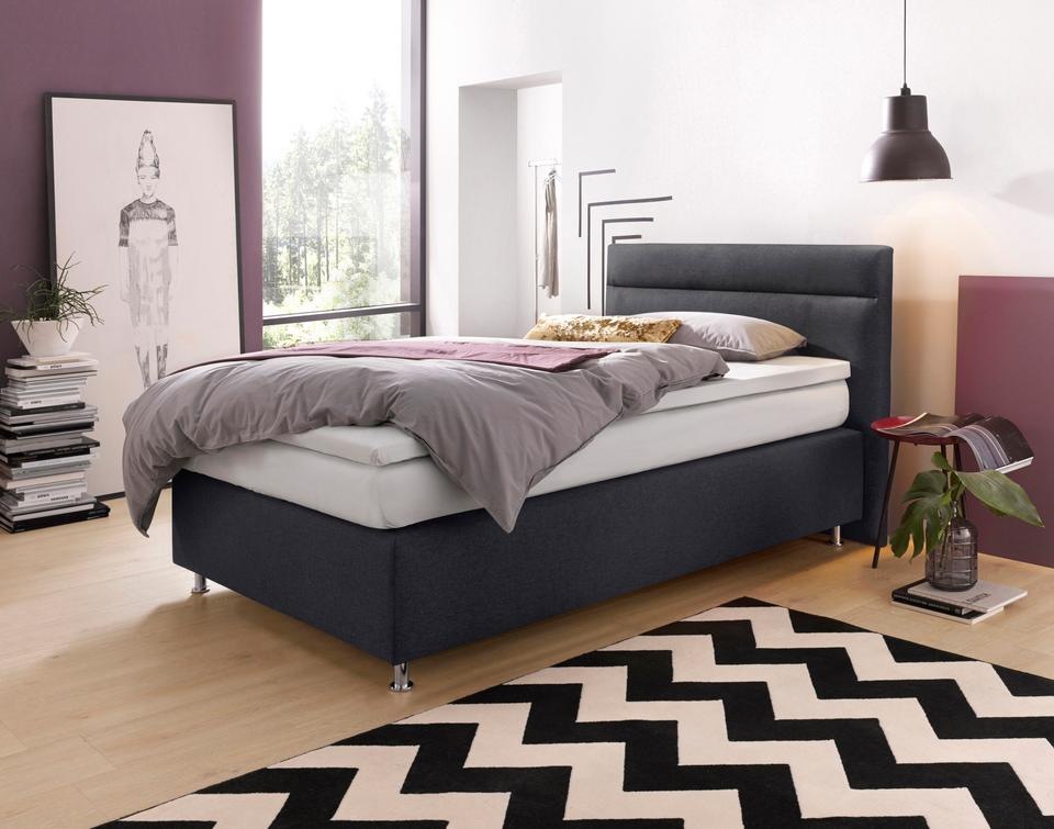 Westfalia Schlafkomfort Boxspringbett wahlweise mit LED-Beleuchtung günstig online kaufen
