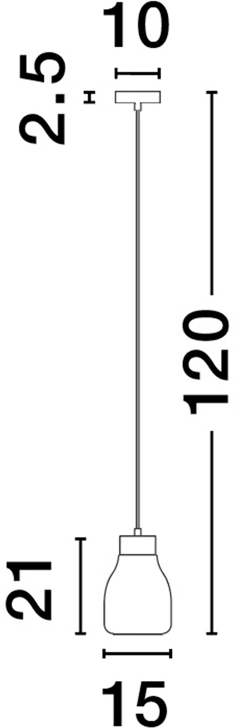 Nova Luce Pendelleuchte »BLACU« E27 1 Stk.