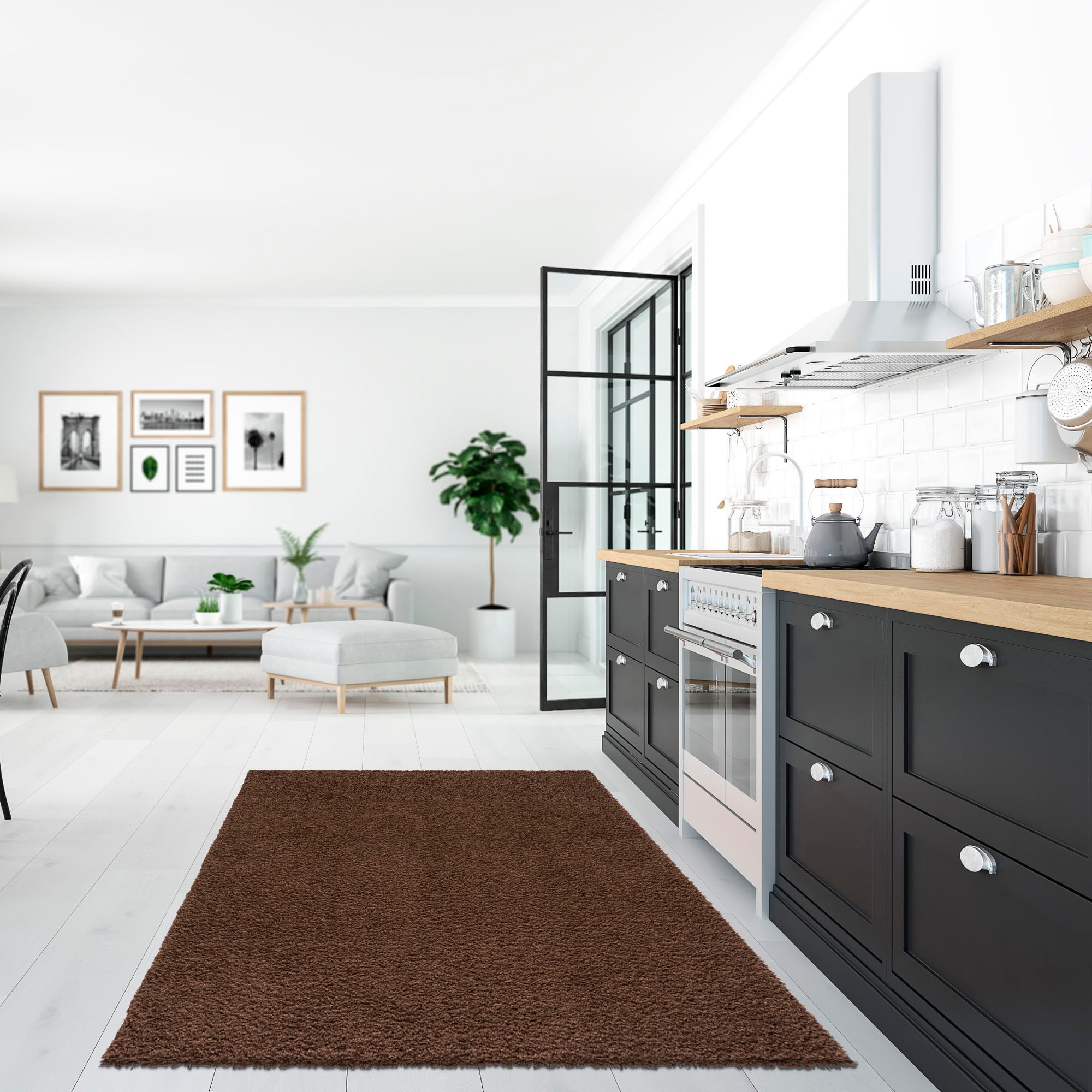 12. Bild von Sanat Hochflor-Teppich »LOCA«, rechteckig, Wohnzimmer, Langflor, Shaggy, Schlafzimmer