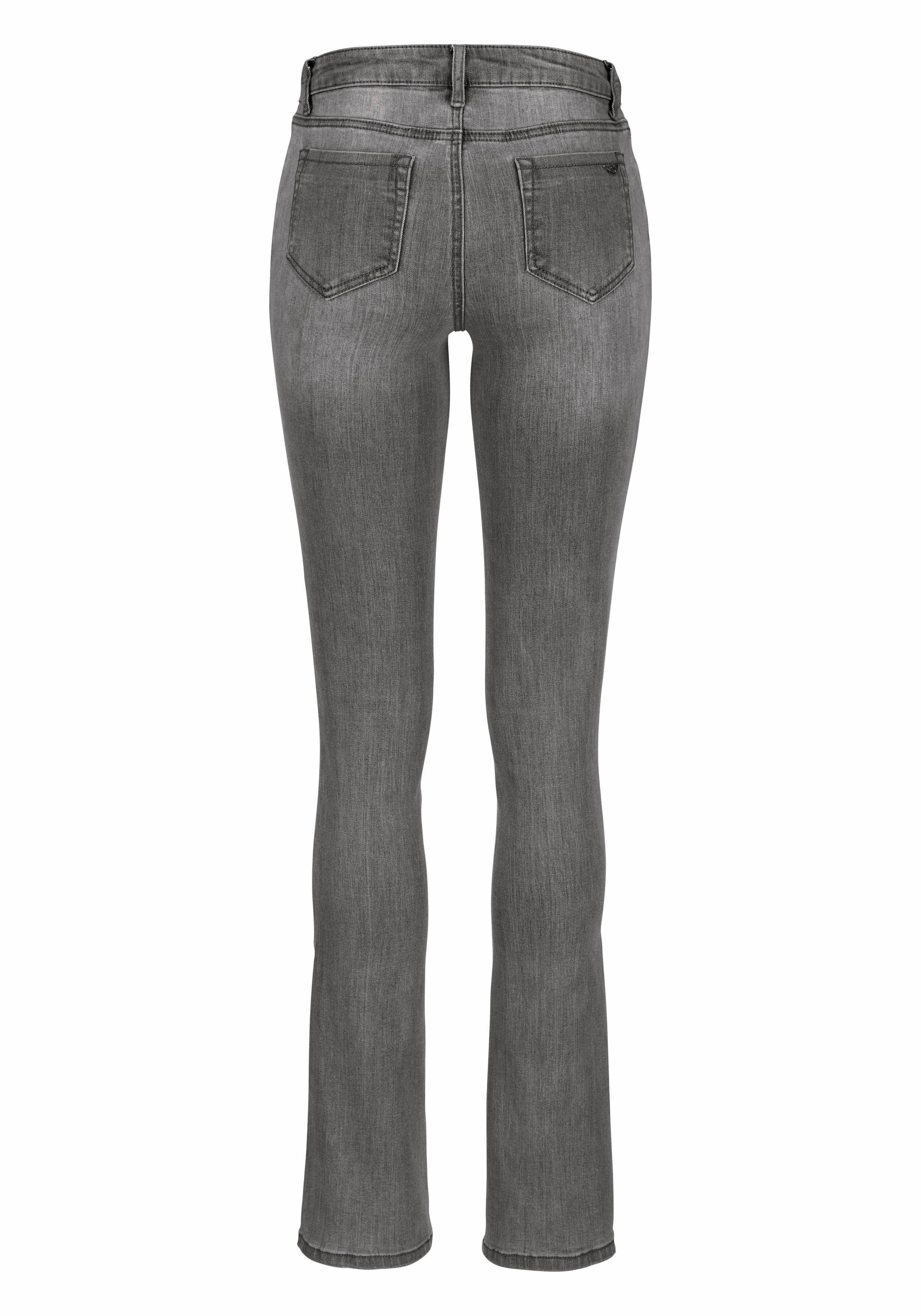 Arizona Bootcut-Jeans »Ultra-Stretch«, normale Passform, Baby-Bootcut, Used-Look-Waschung