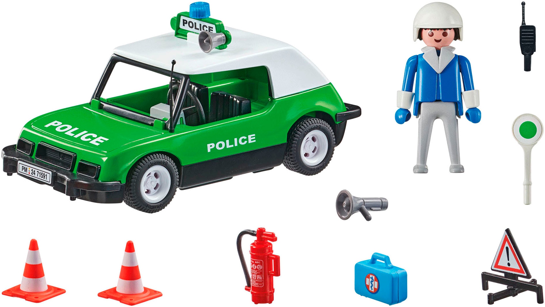 Playmobil® Konstruktions-Spielset »Classic Polizeiauto (71591), My City Life«, (23 St.), Made in Europe