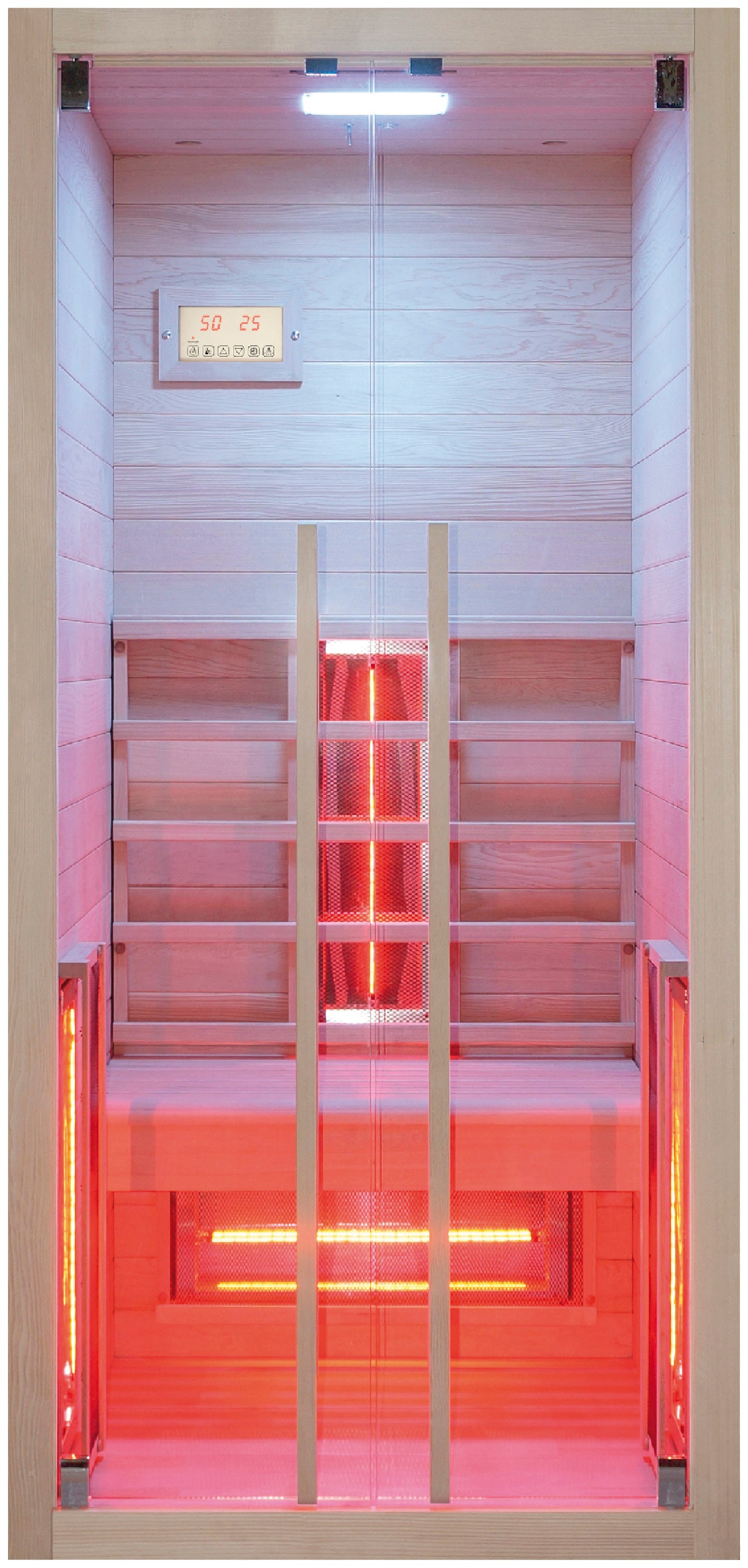 RORO Sauna & Spa Infrarotkabine »ABN F101«, Fronteinstieg, inkl Fußboden und Steuergerät