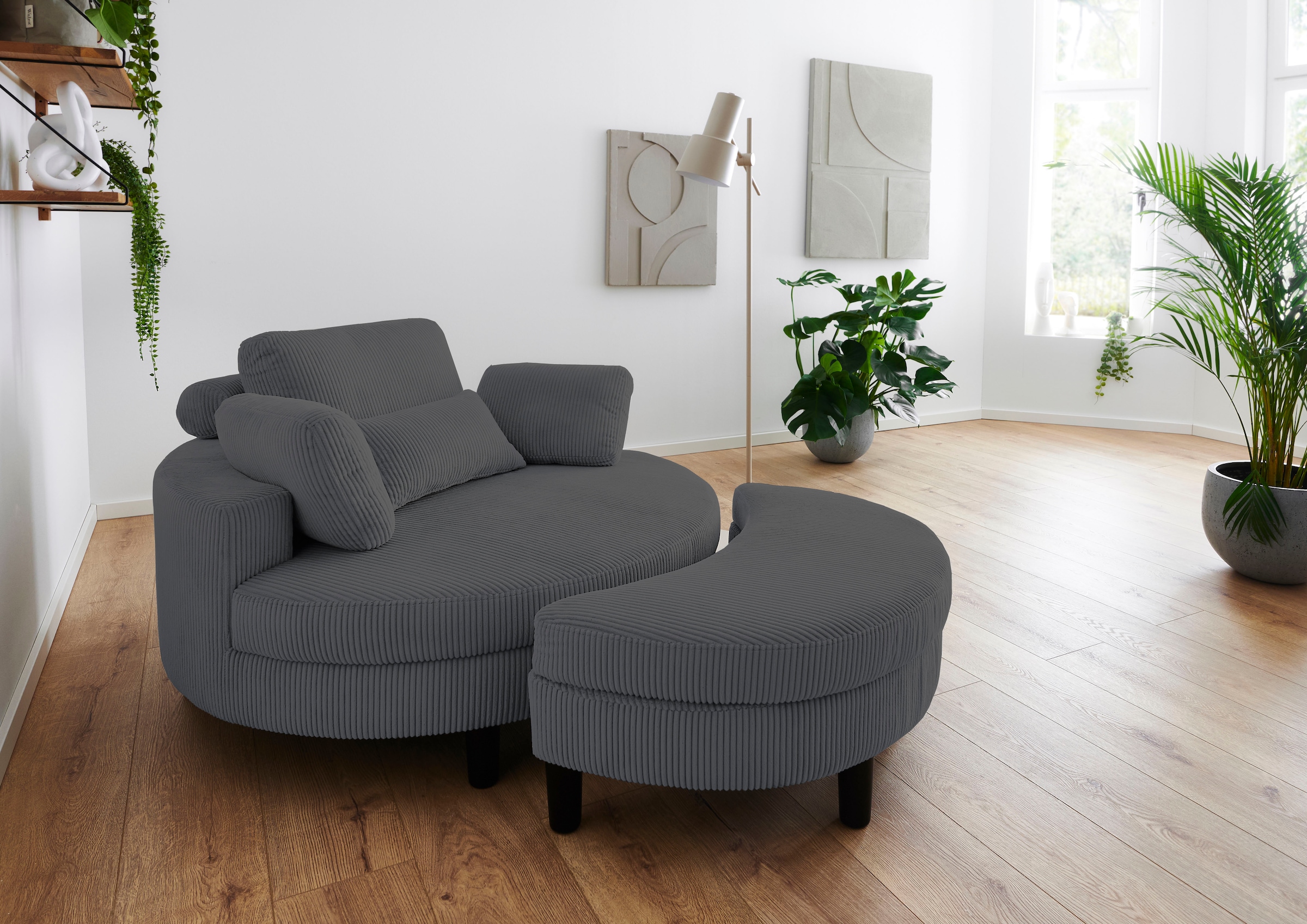 ATLANTIC home collection Loveseat »Ravi, B: 114 cm« XXL- Sessel, mit Staura günstig online kaufen