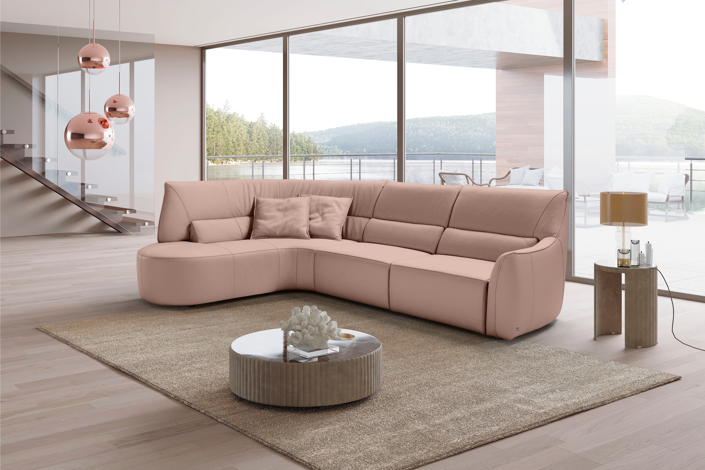 Egoitaliano Ecksofa »Puffy, extravagant & edel, Retro Designsofa, hoher Sit günstig online kaufen