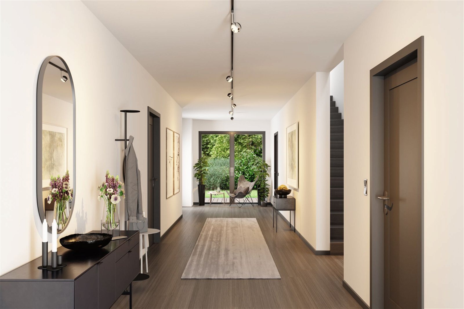 Paulmann Schienensystem-Leuchten »URail Schienenspot Capsule II 439lm 6,3W 2700K 230V Chrom matt, 6W«, dimmbar, Einzelspot