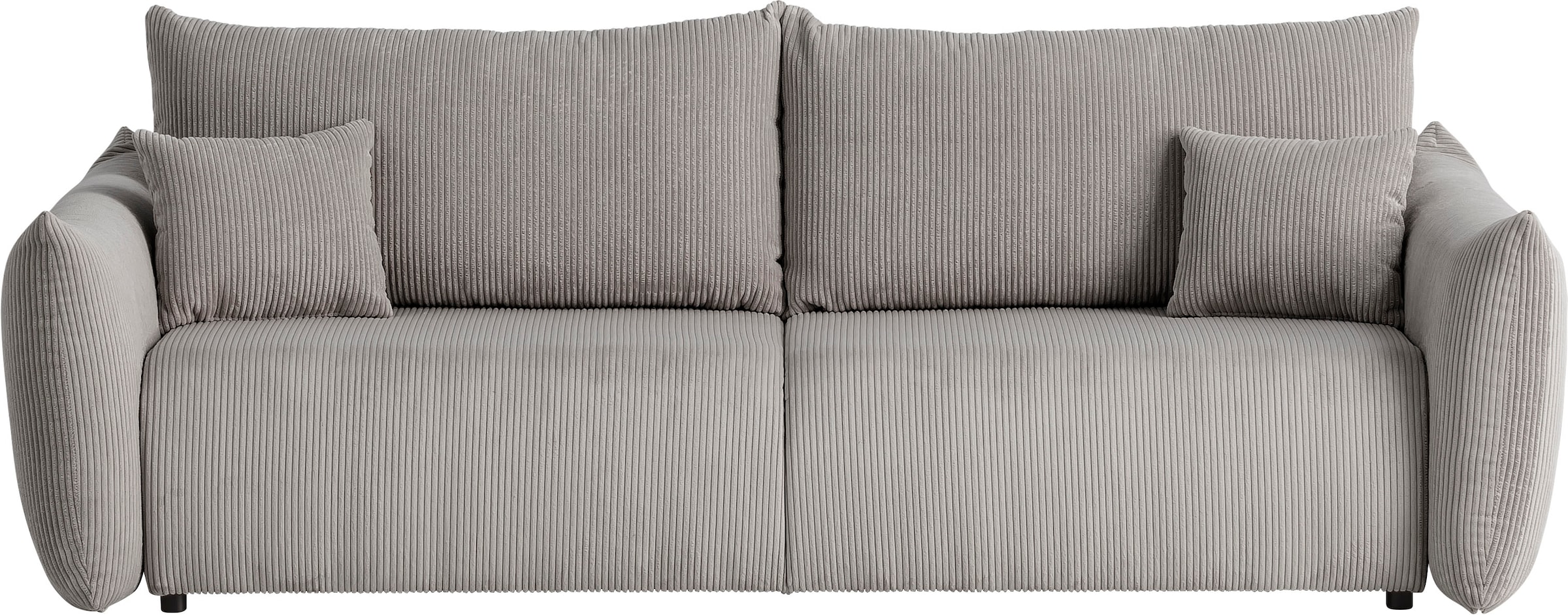 INOSIGN 3-Sitzer »MAVAS Schlafsofa mit Bettkasten«, ca.240/108cm (Liegefläche 212/145 cm), Cord, Chenille, Struktur