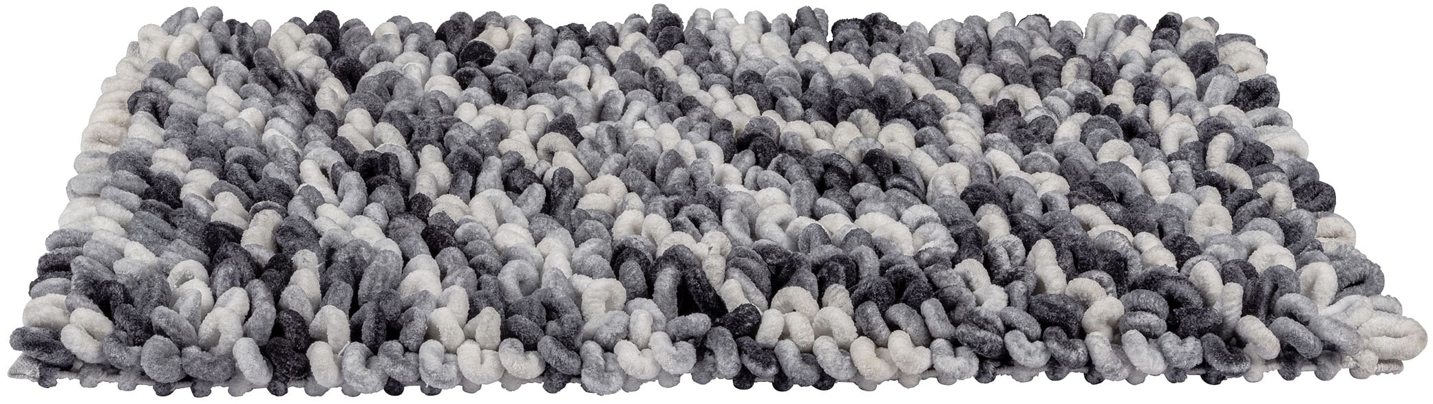 WENKO Badematte »Lerici« Höhe 60 mm rutschhemmend beschichtet fusselfreier Badteppich, 3D-Struktur, hohe Feuchtigkeitsaufnahme