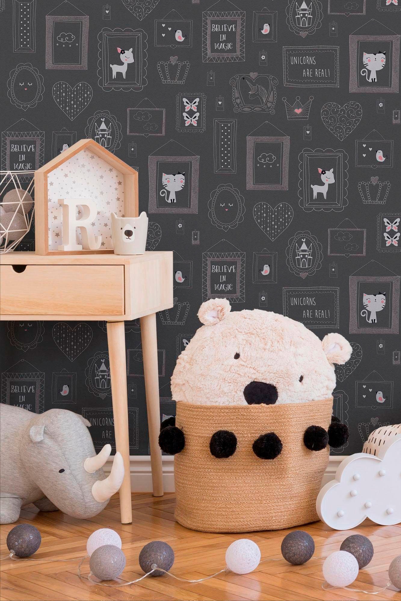 living walls Vliestapete »Boys & Girls«, Strukturmuster-gemustert-Motiv, Modern Tapete Kinder Tapeten Wohnzimmer Schlafzimmer Küche osa Design