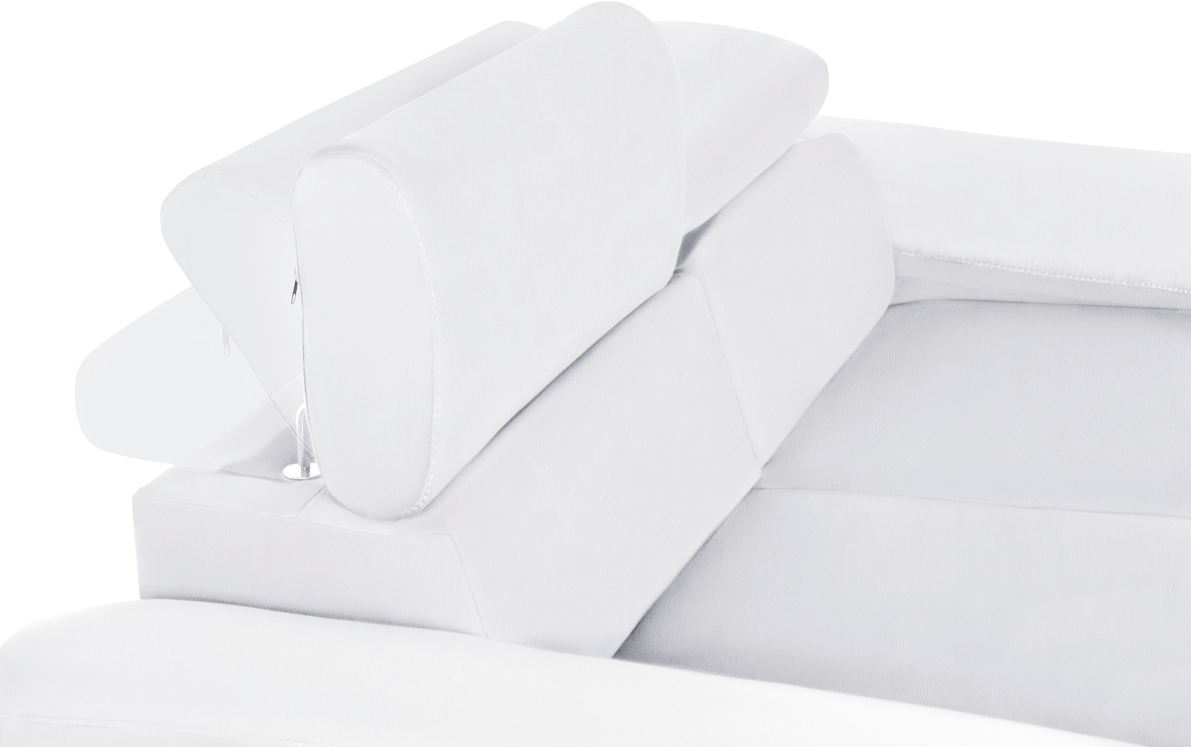 COTTA Polstergarnitur »Komaris«, (Set), Set bestehend aus: 2-Sitzer mit Kopfteilverstellung & Hocker