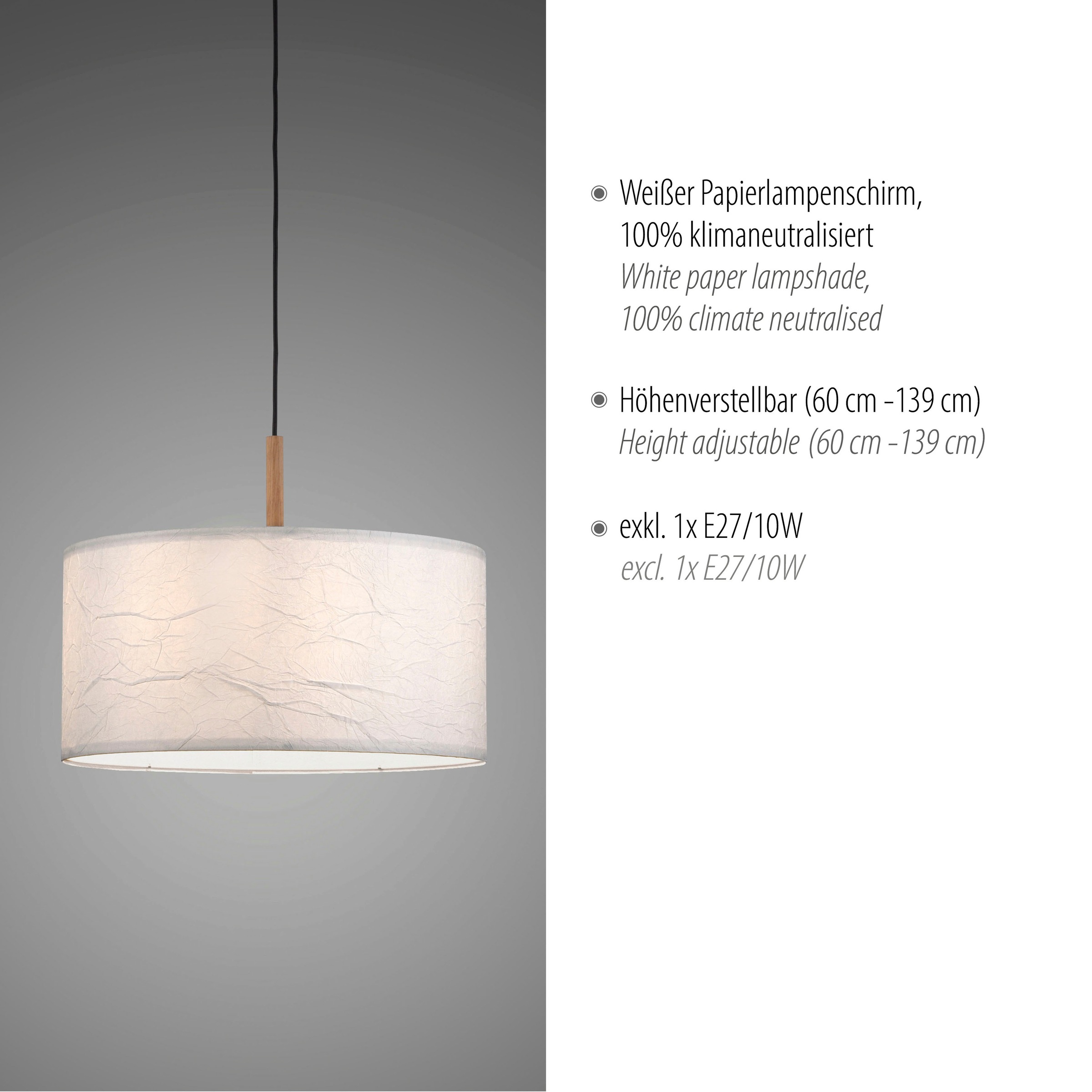JUST LIGHT Pendelleuchte »GREEN SOFI«, 1 flammig, Leuchtmittel E27   ohne L günstig online kaufen