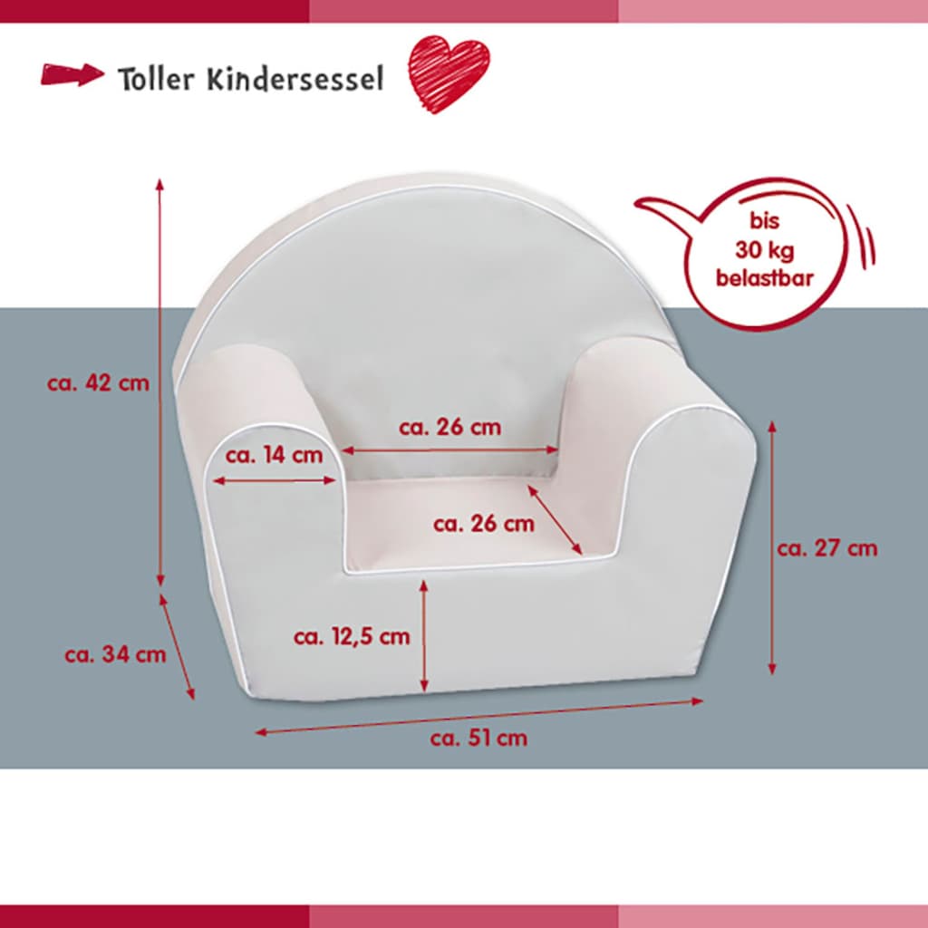 Knorrtoys® Sessel »UMA. Das Einhorn, lila«, für Kinder; Made in Europe