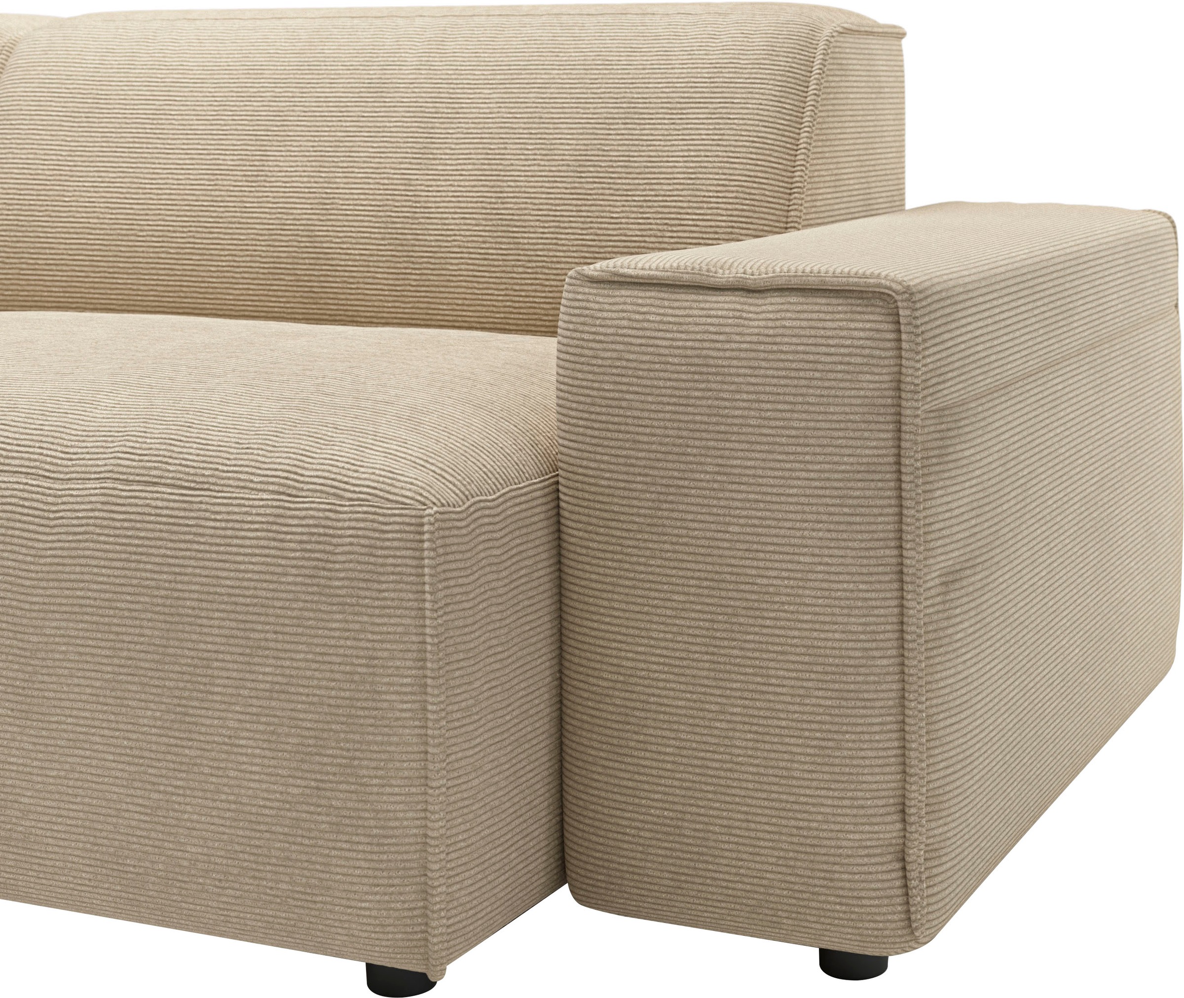 andas Ecksofa »Glimminge L-Form auch in Breitcord, Feincord + Easy care-Bezug,«, Breite 234, Zierkissen