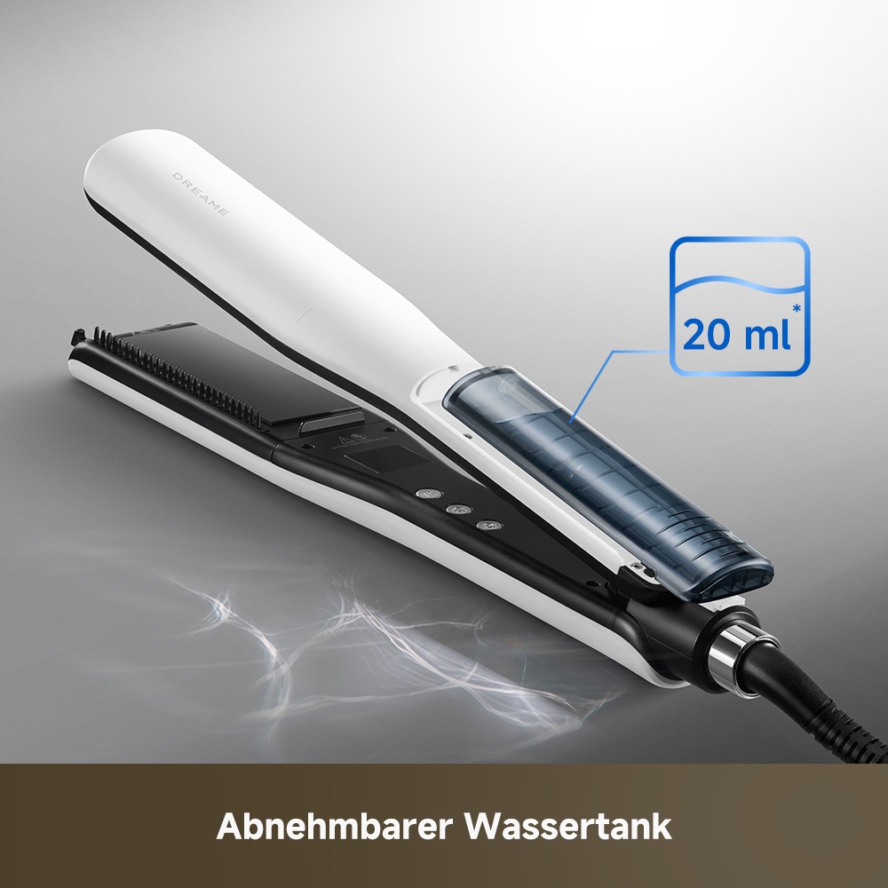 Dreame Glätteisen »AuraSteam Straight« Dampffunktion, Temperaturregelung, 35-mm-Platten