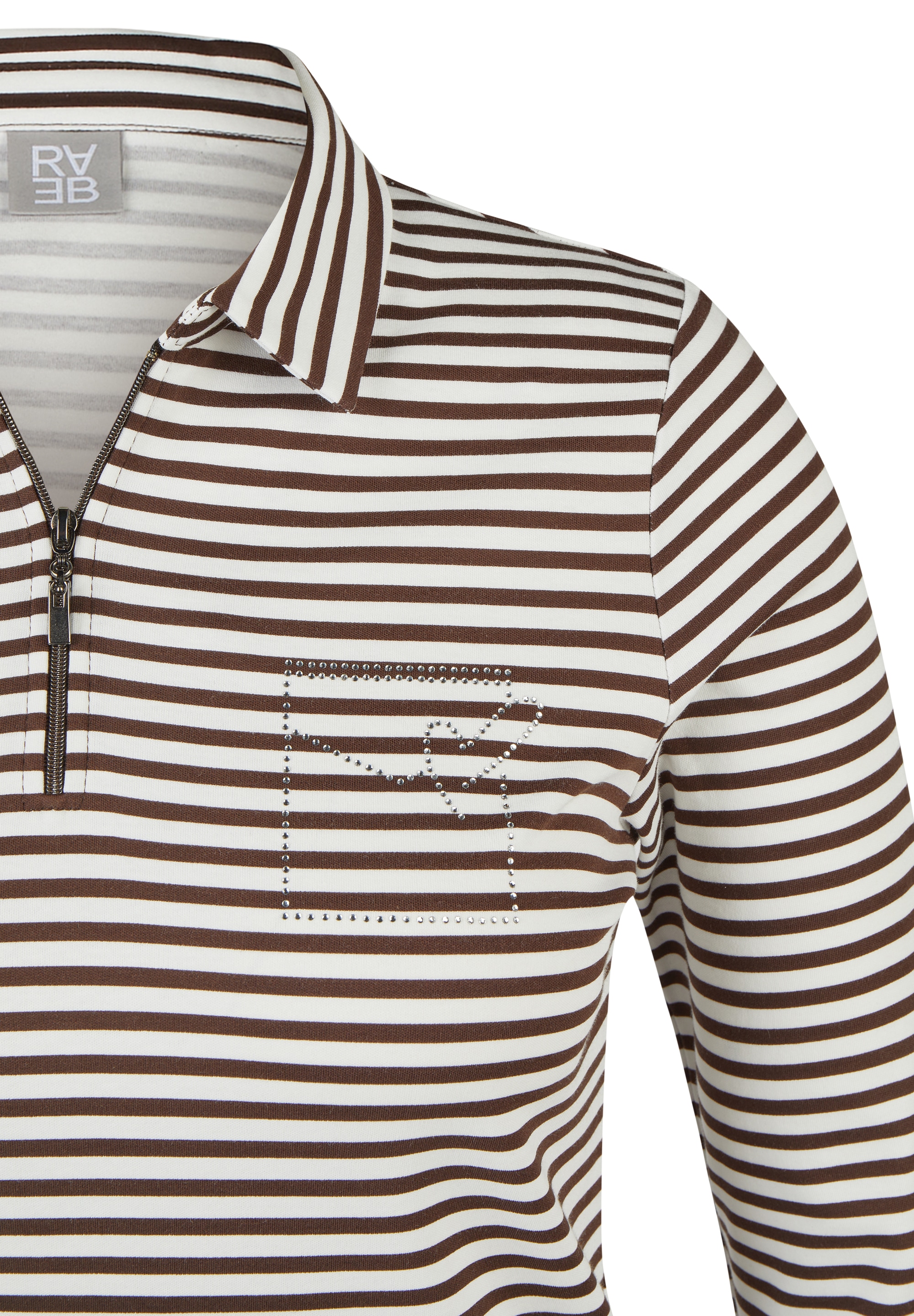 Rabe Poloshirt mit Stickerei