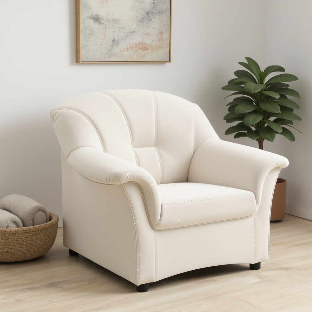 DOMO collection Sessel »Flores«, wahlweise mit Federkern (nicht bei Microfaser PRIMABELLE®-Struktur)