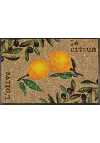 wash+dry by Kleen-Tex Fußmatte »Le Citron«, rechteckig, 7 mm Höhe, Schmutzfangmatte,... kaufen