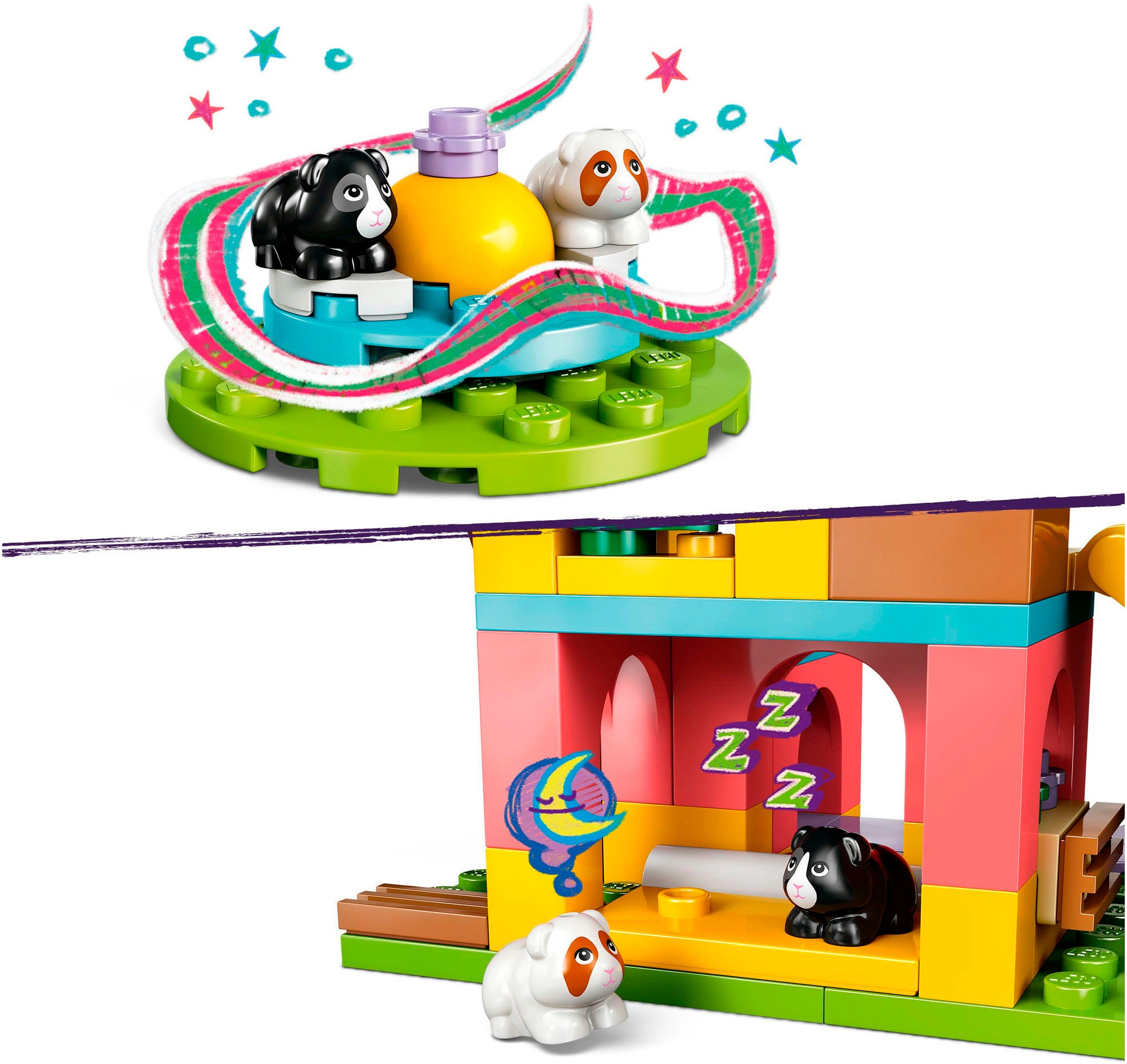 LEGO® Konstruktionsspielsteine »Meerschweinchen Spielplatz (42640), LEGO Friends«, (86 St.), Made in Europe
